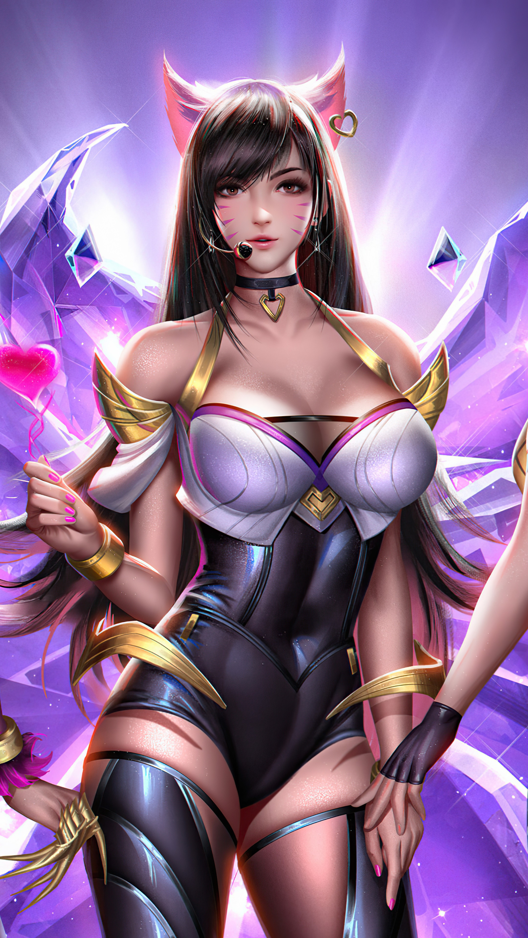 Ahri from League of Legends K/DA 4K HD Phone Wallpaper