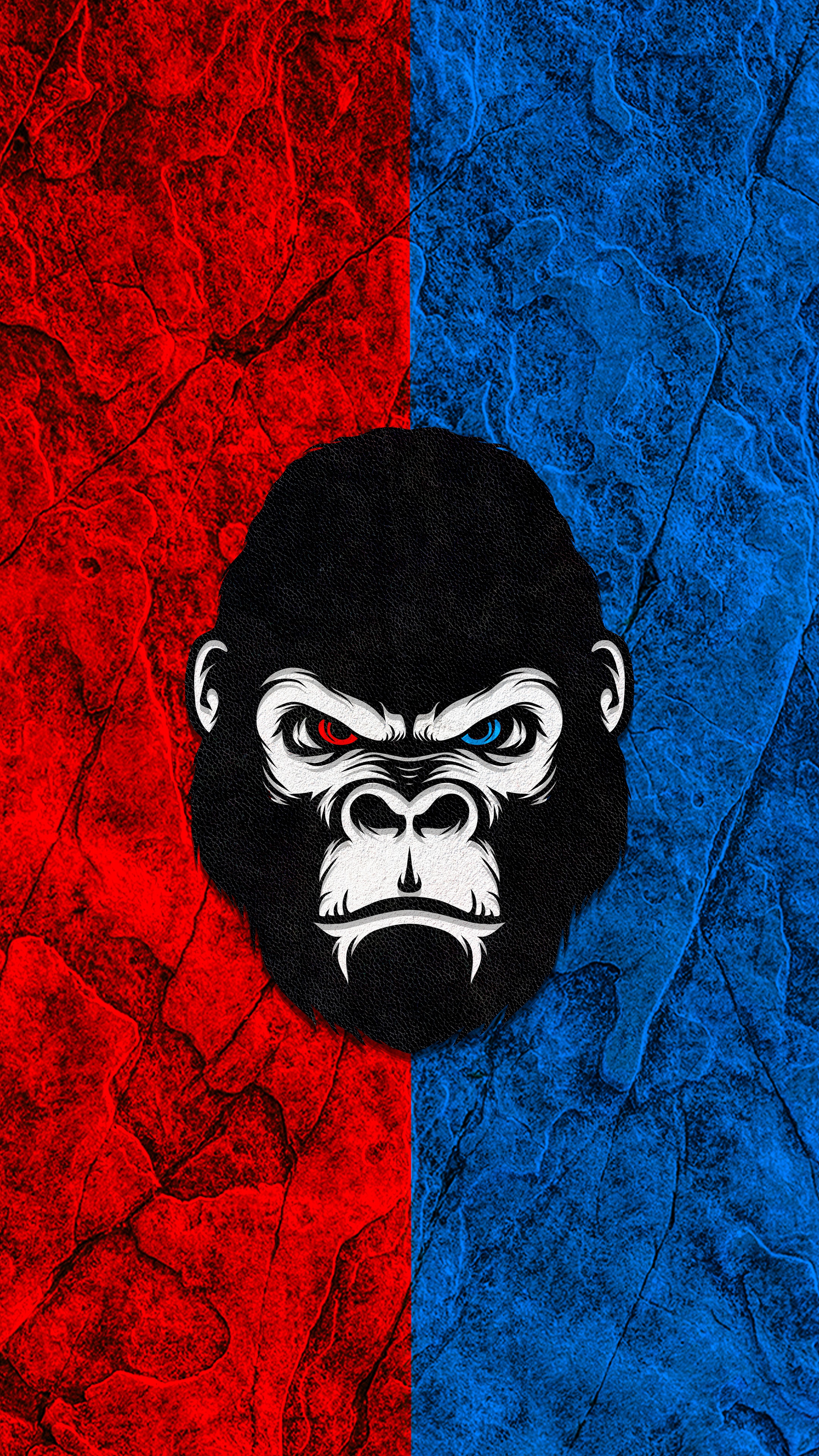 Minimalist Gorilla Artwork HD Phone Wallpaper