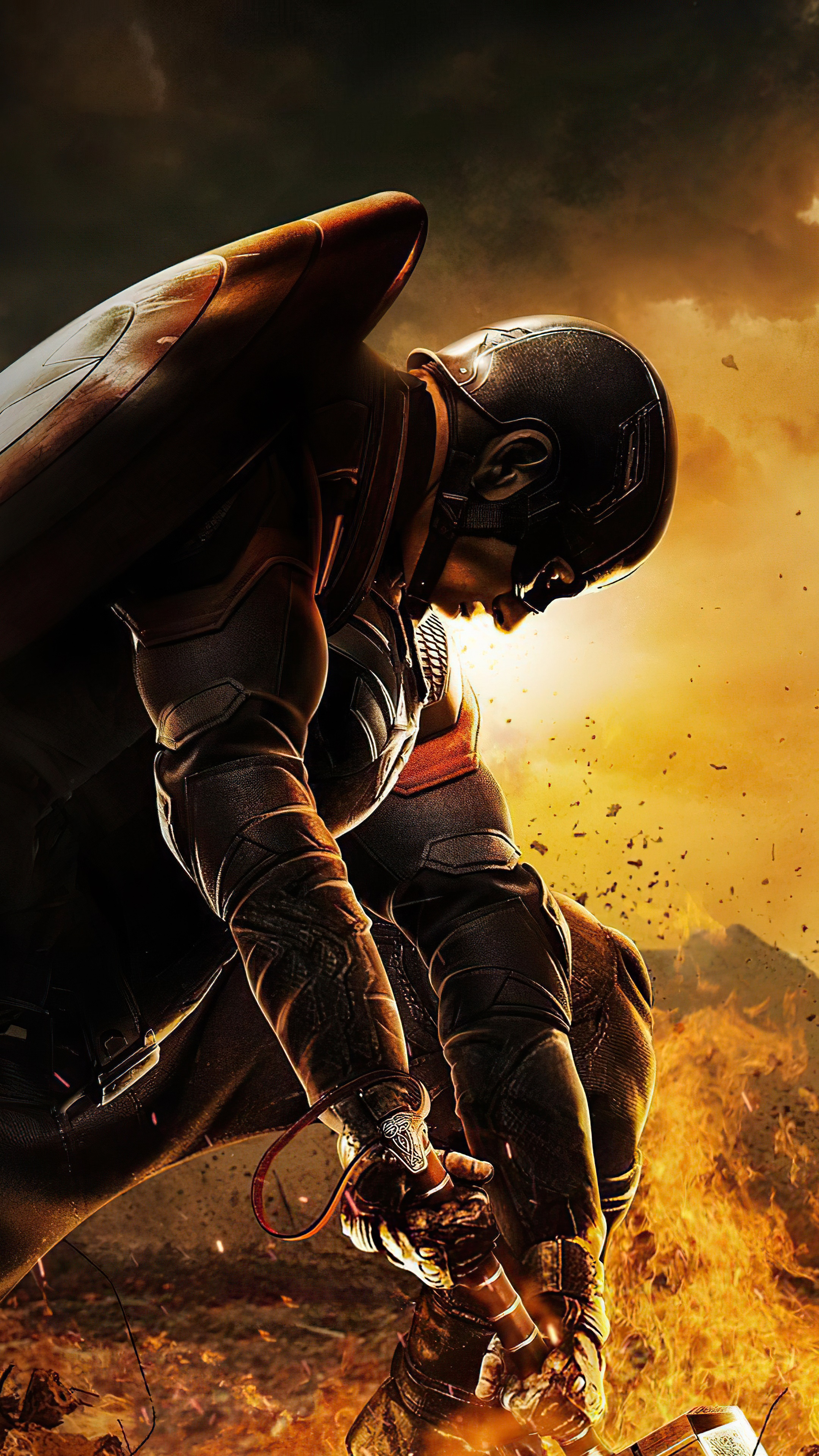 Captain America from Marvel Comics HD Phone Wallpaper