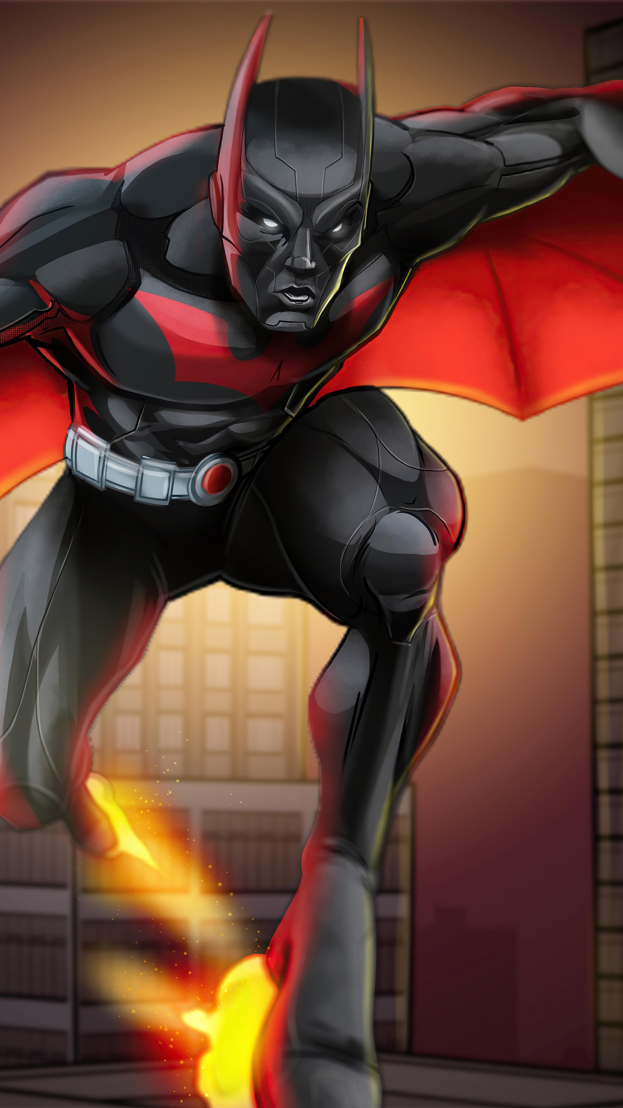 Batman Beyond artwork HD Phone Wallpaper