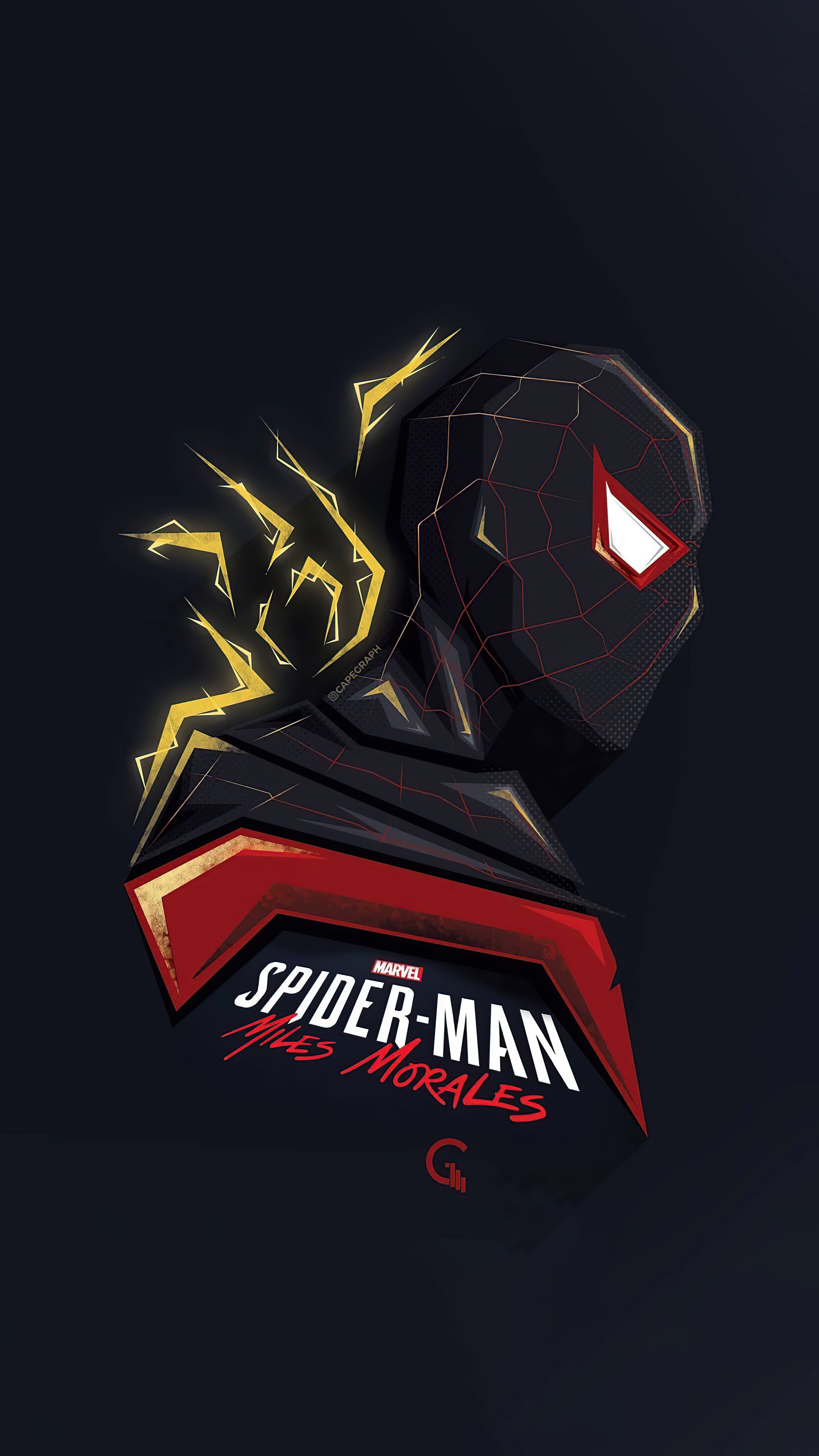 Spider-Man Miles Morales Artwork HD Phone Wallpaper