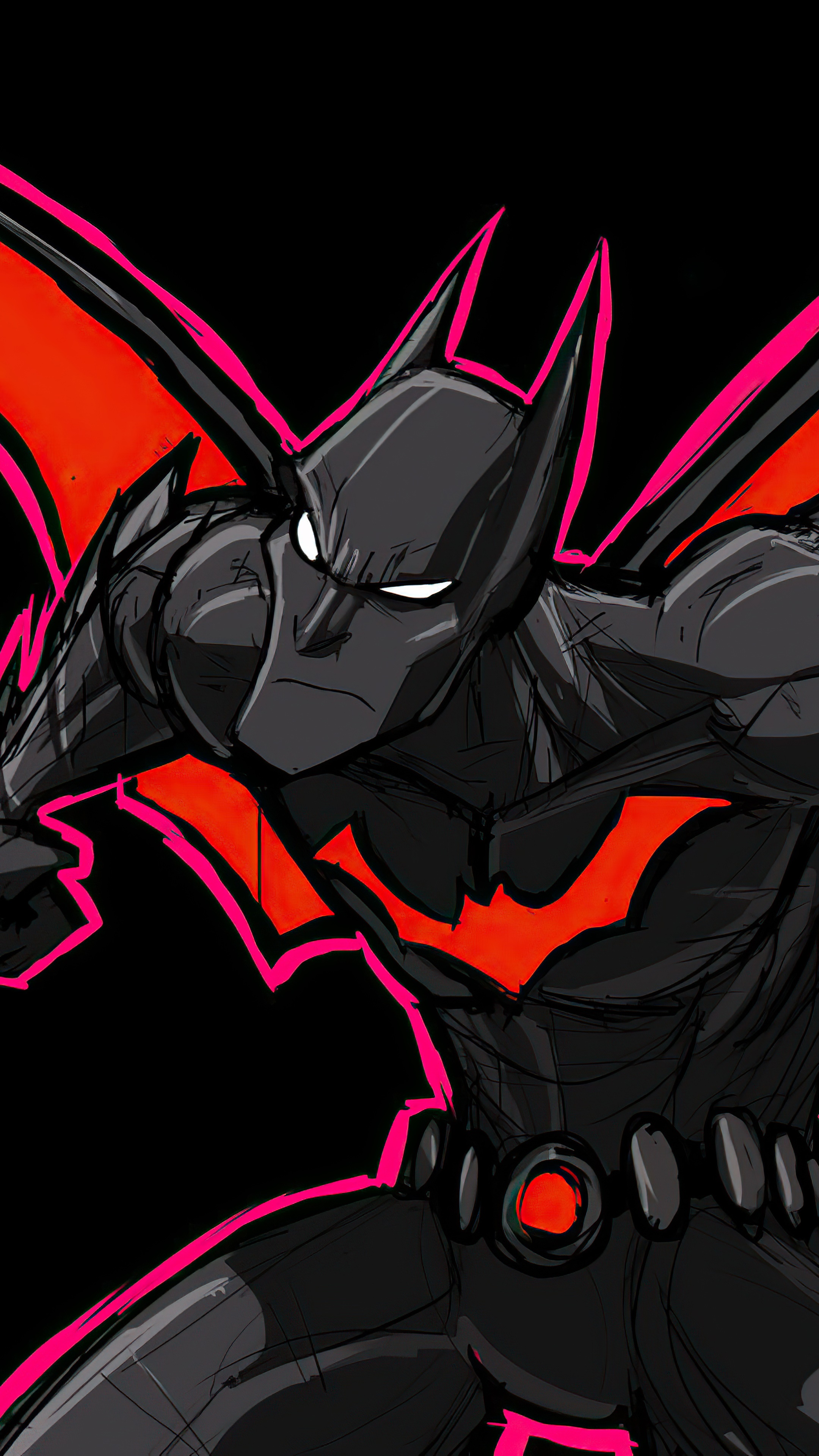 Batman Beyond artwork HD Phone Wallpaper