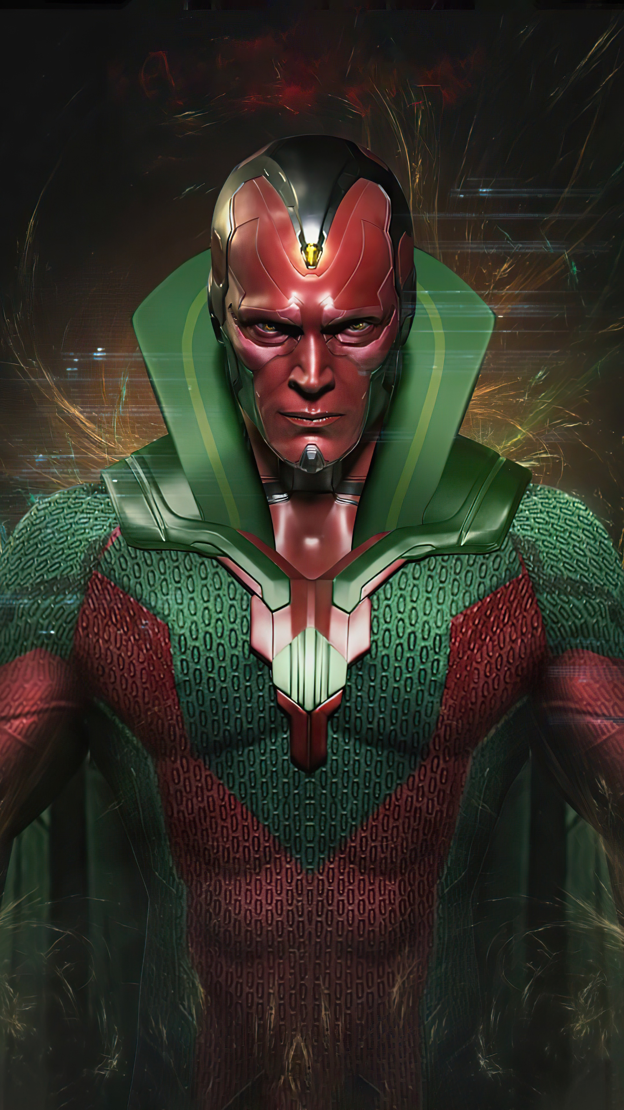 Vision from WandaVision 4K HD Phone Wallpaper