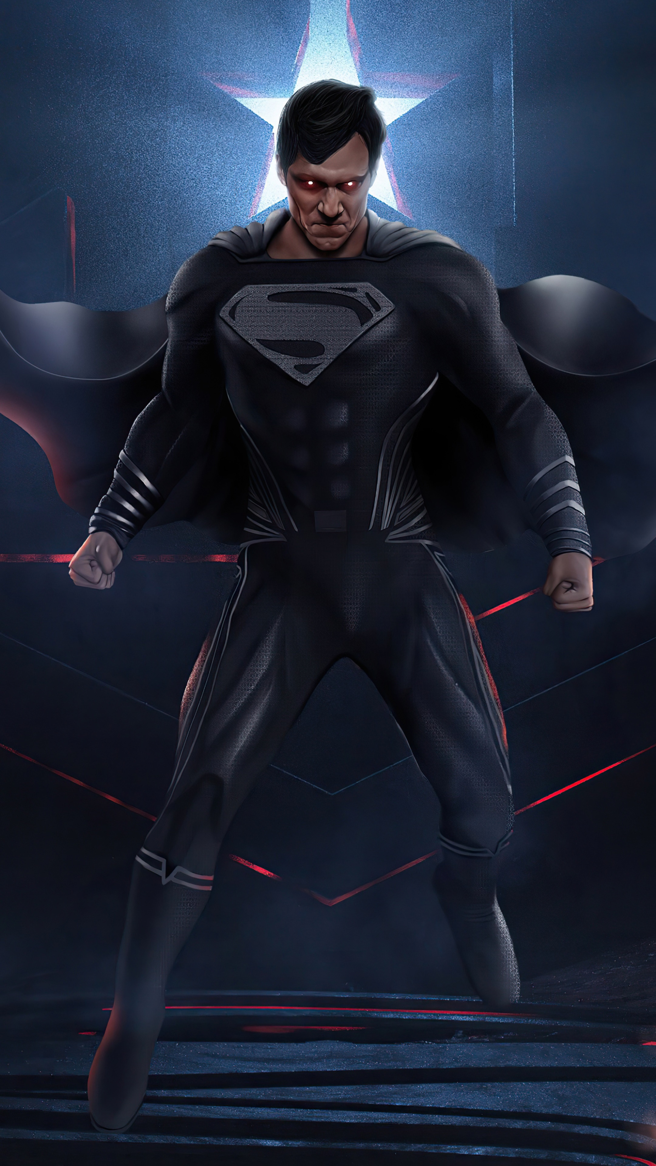 Superman from Justice League artwork HD Phone Wallpaper