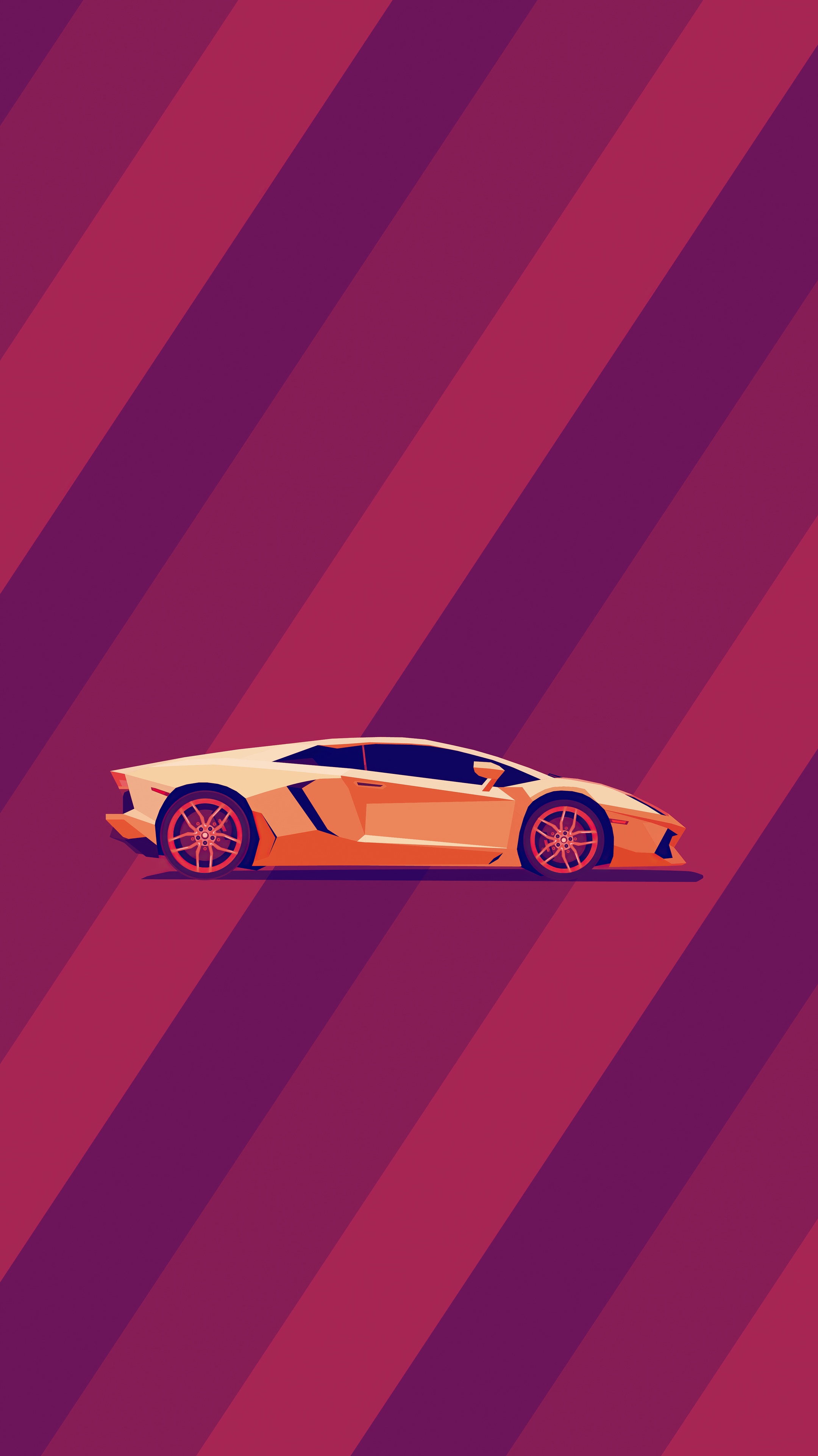 Lamborghini Aventador abstract artwork HD Phone Wallpaper