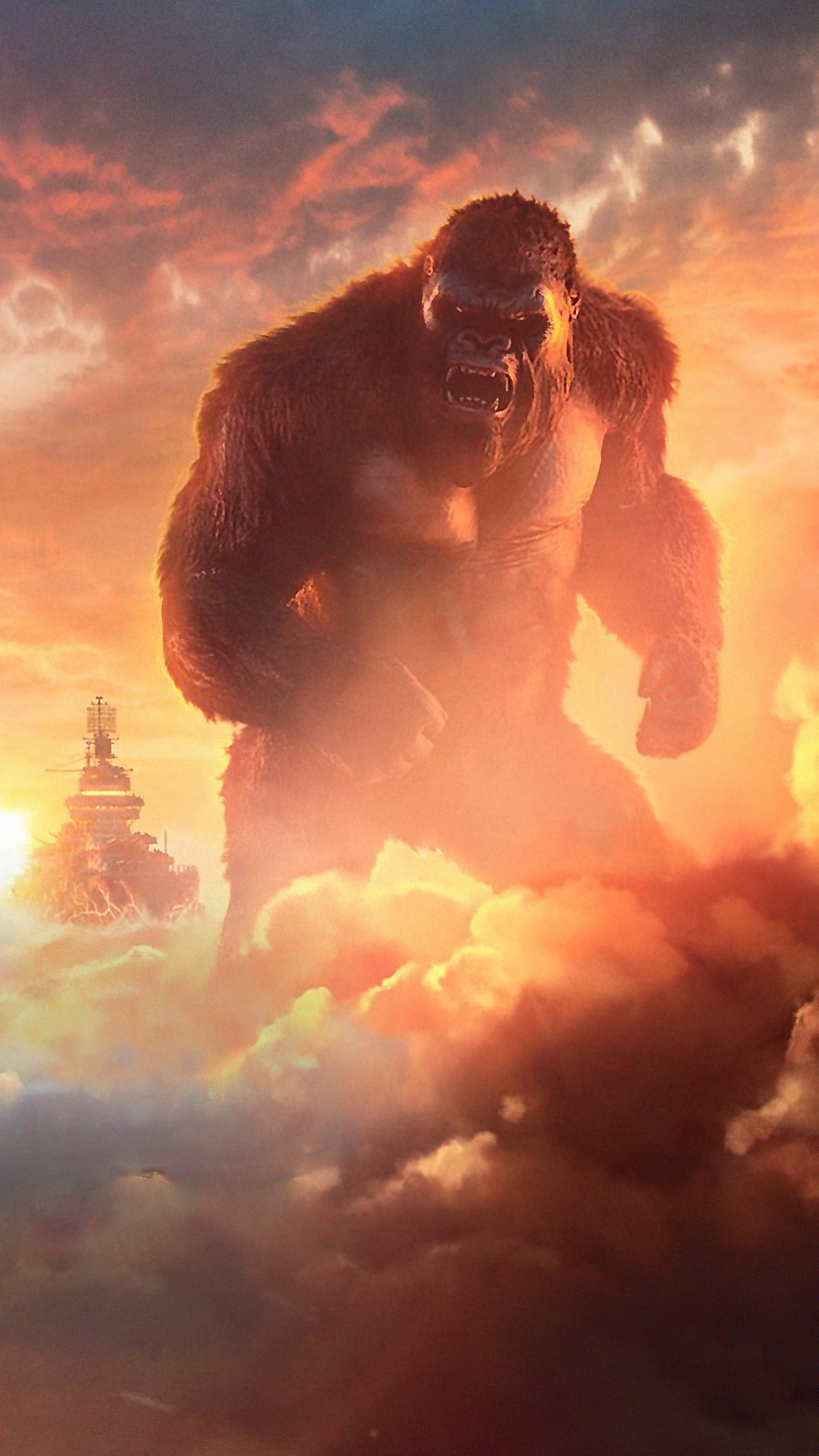 King Kong from Godzilla vs. Kong 4K HD Phone Wallpaper