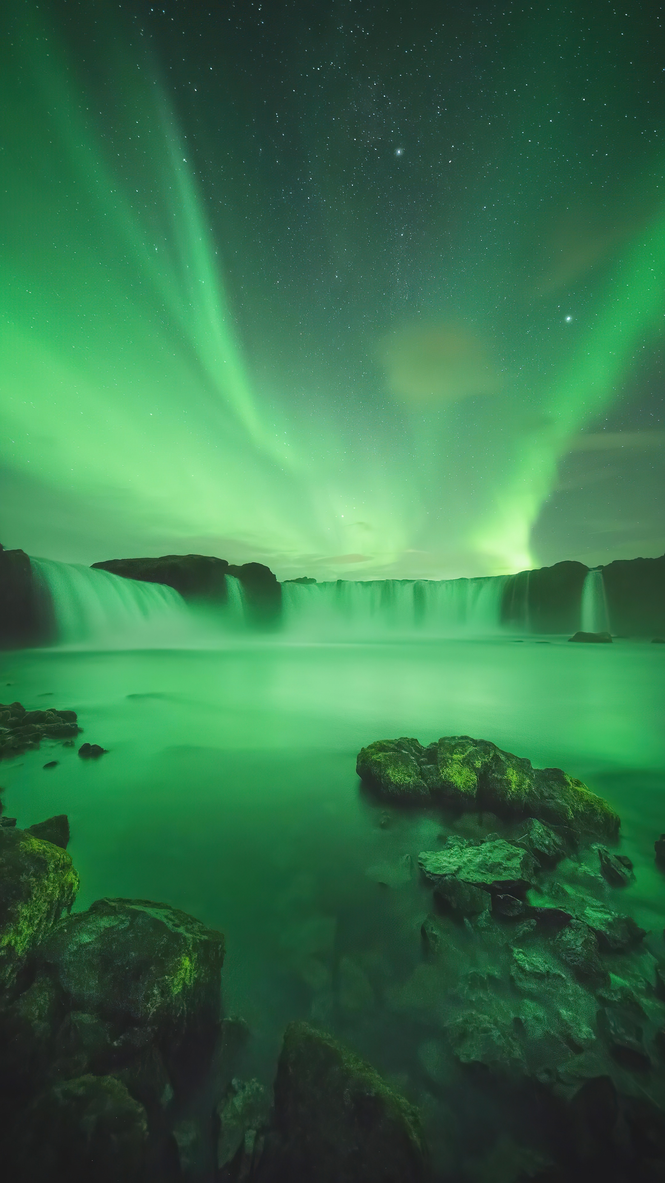waterfall, iceland, nature, hd, 4k HD Phone Wallpaper