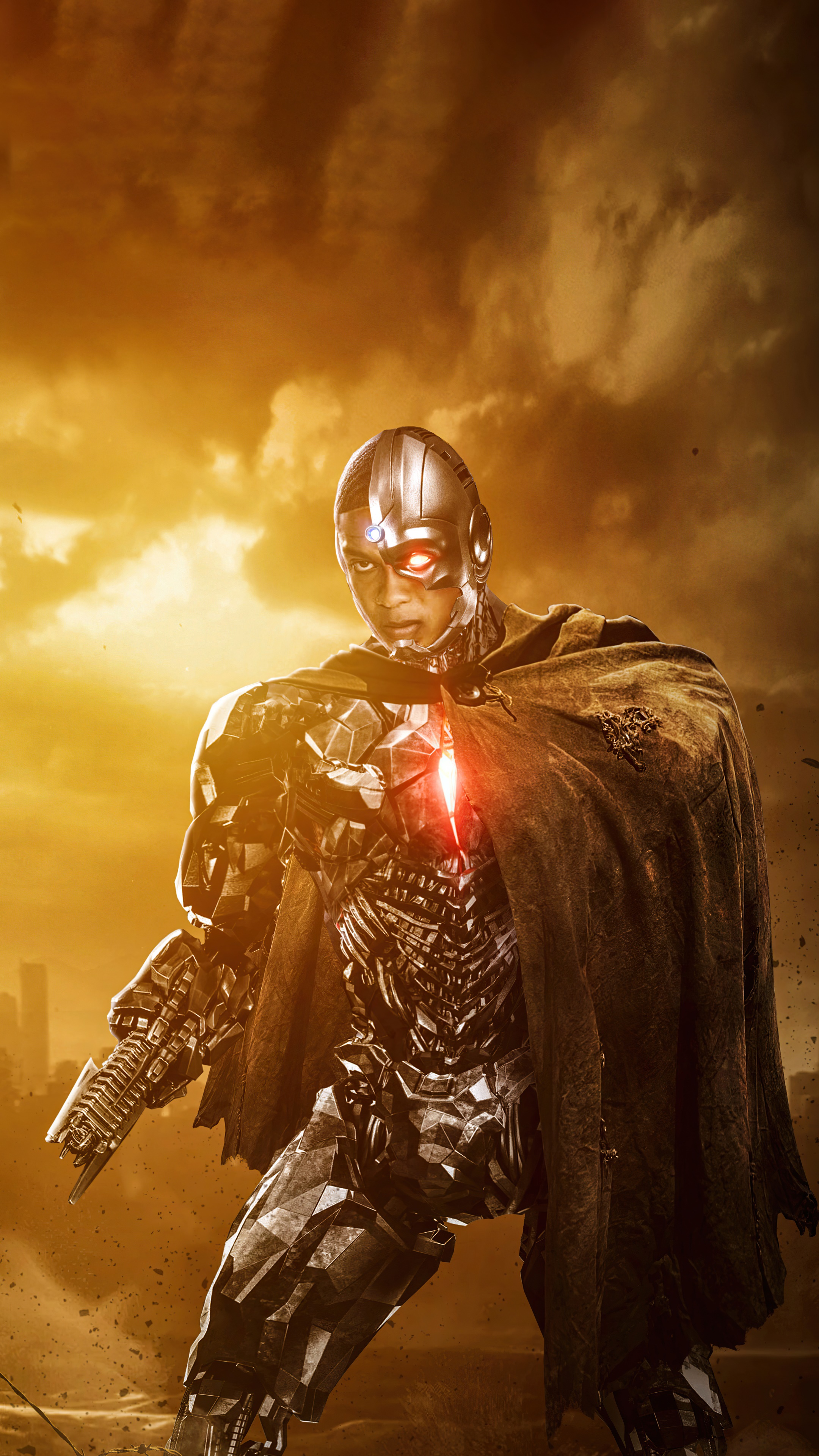 Cyborg from Justice League 4K HD Phone Wallpaper