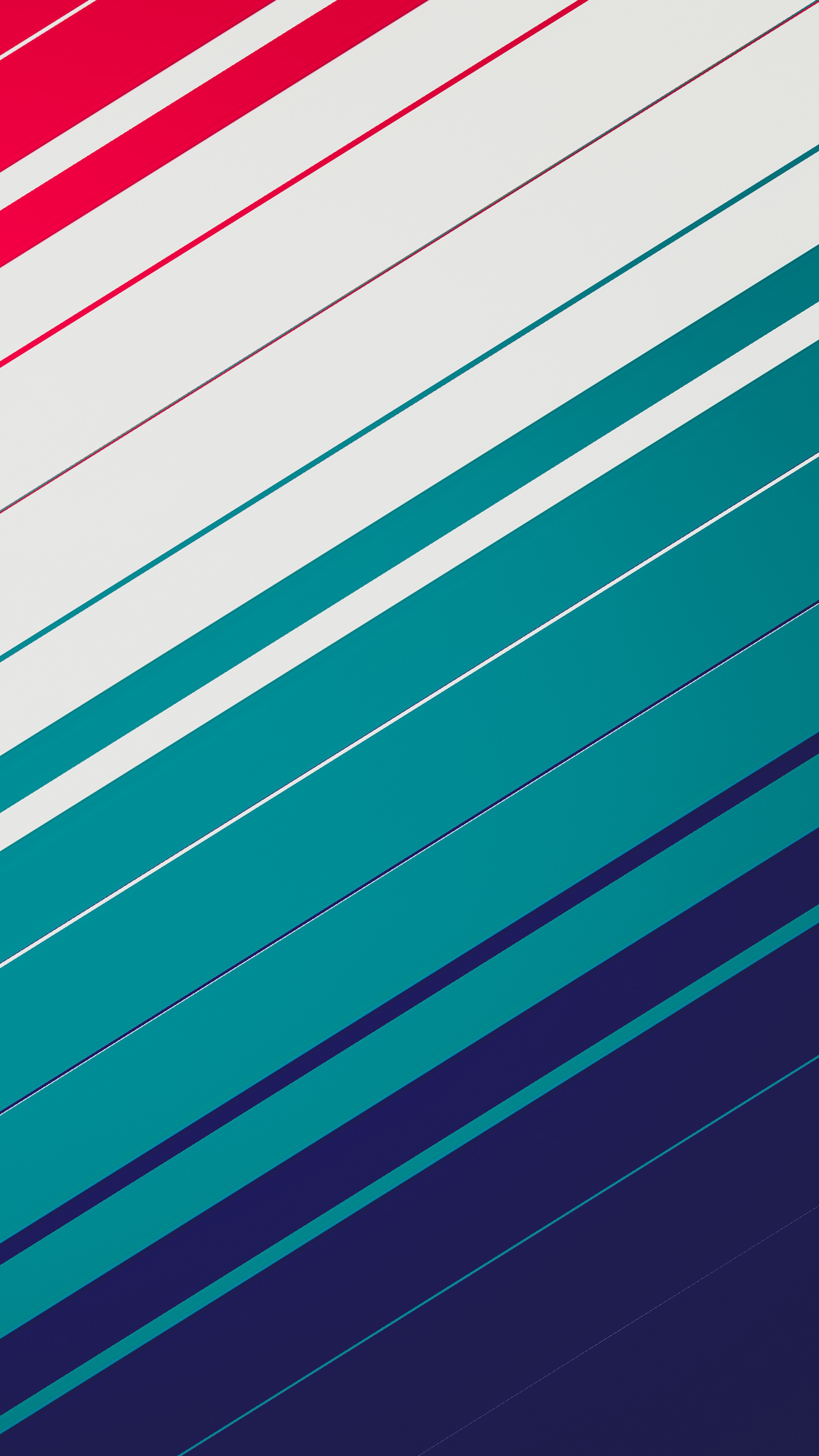 Abstract diagonal lines in red, white, teal, and navy blue 4K HD Phone Wallpaper