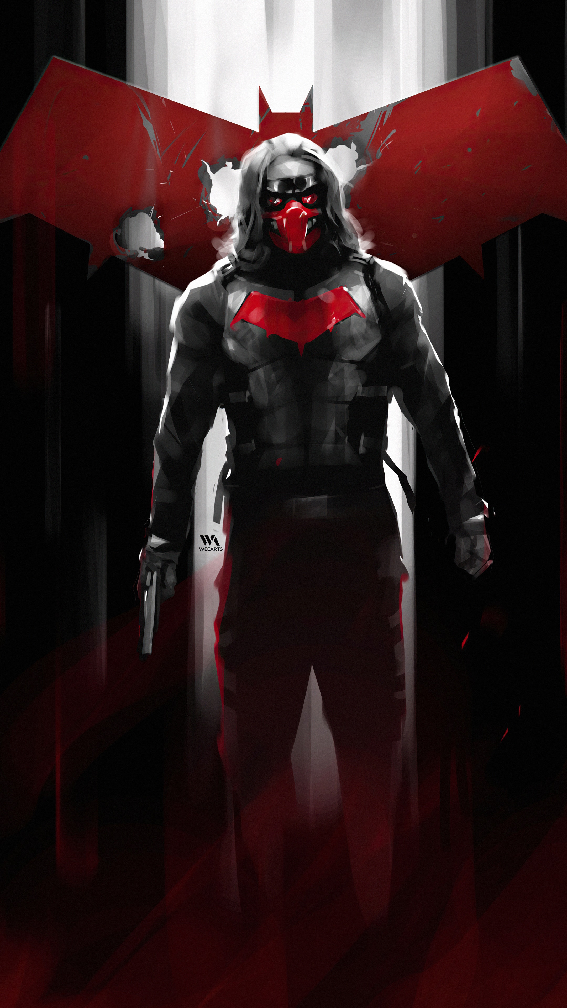 Red Hood artwork by artist HD Phone Wallpaper