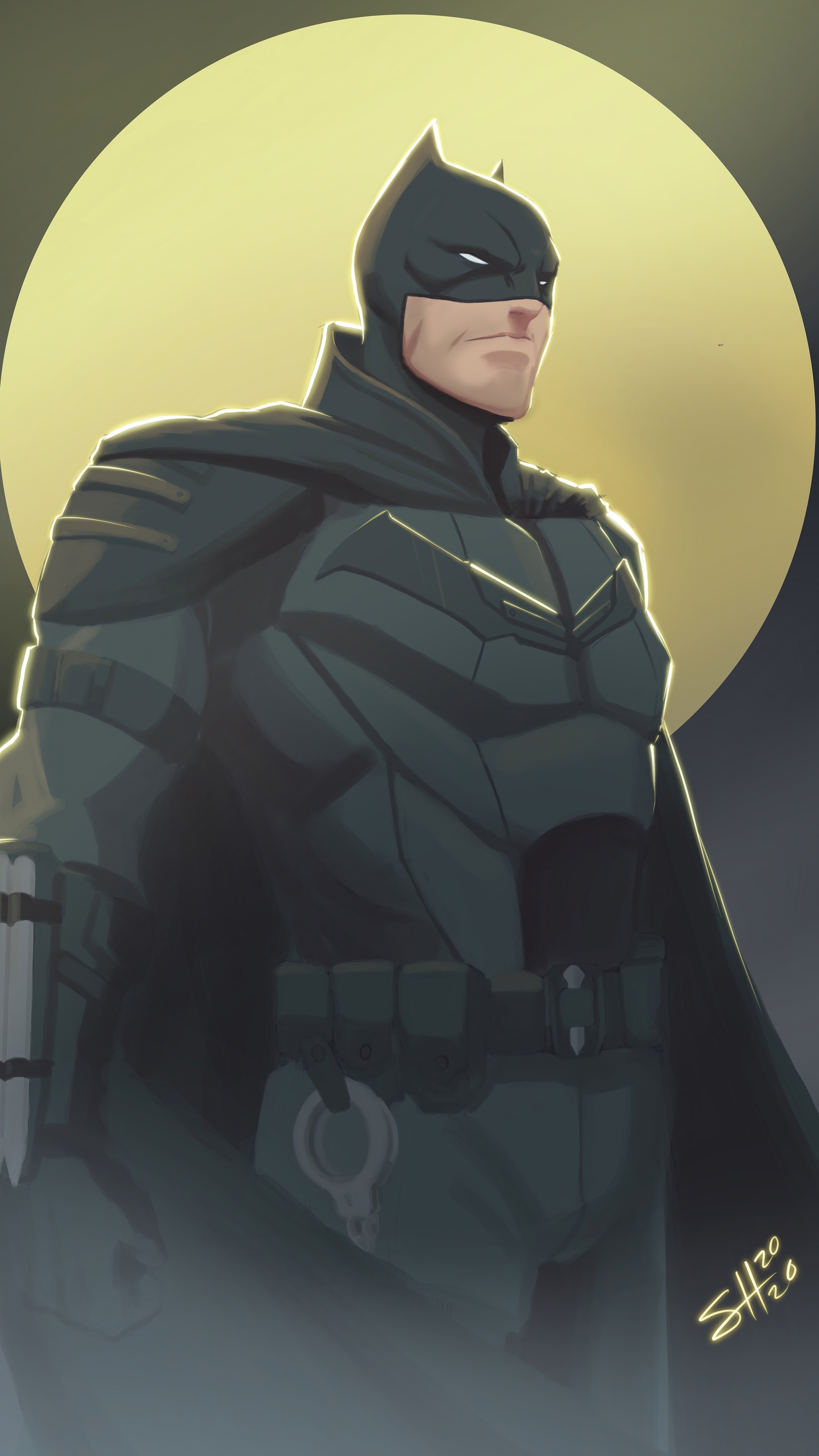 Batman artwork by SH20 HD Phone Wallpaper