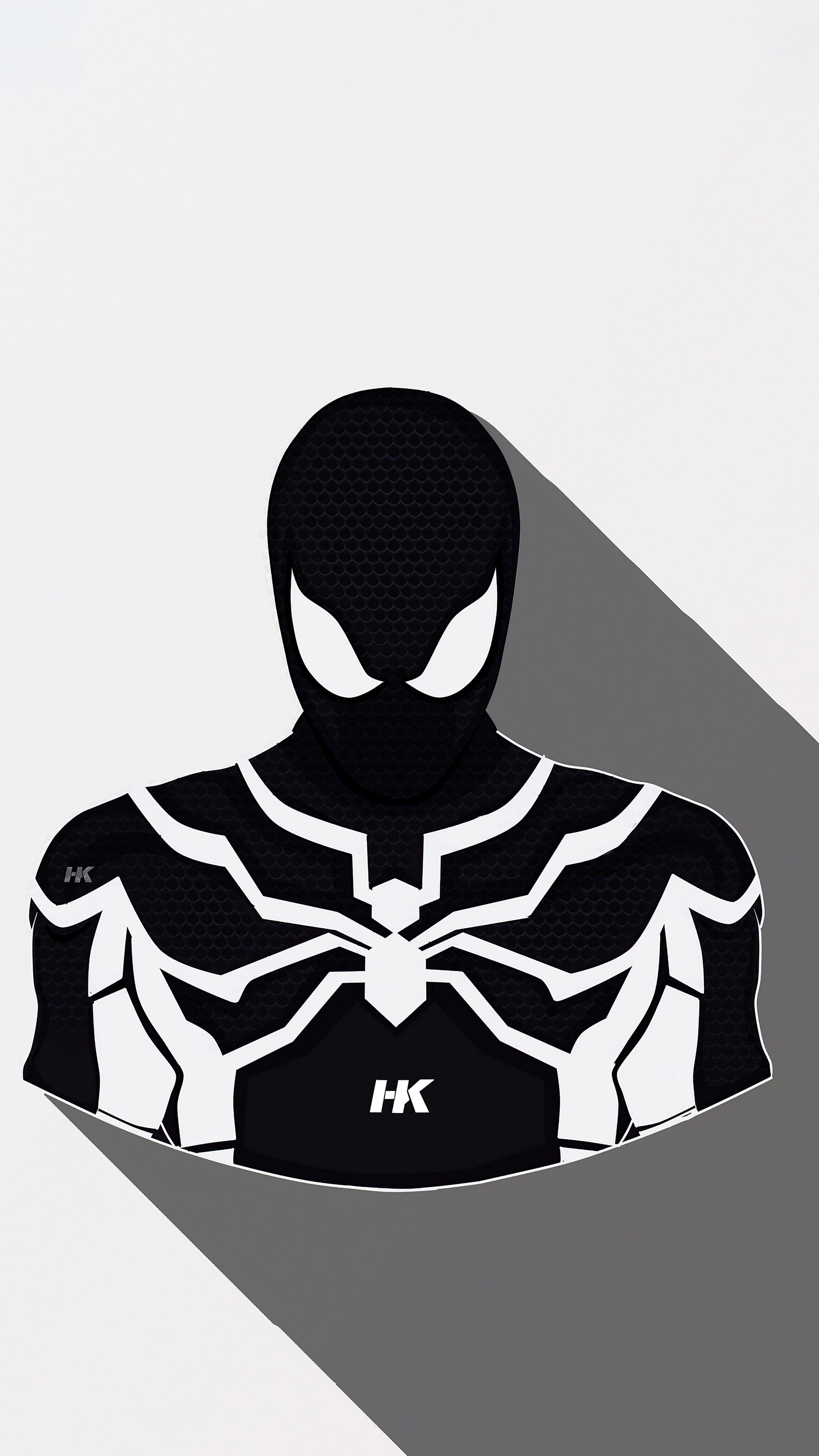 Minimalist Spiderman Artwork HD Phone Wallpaper