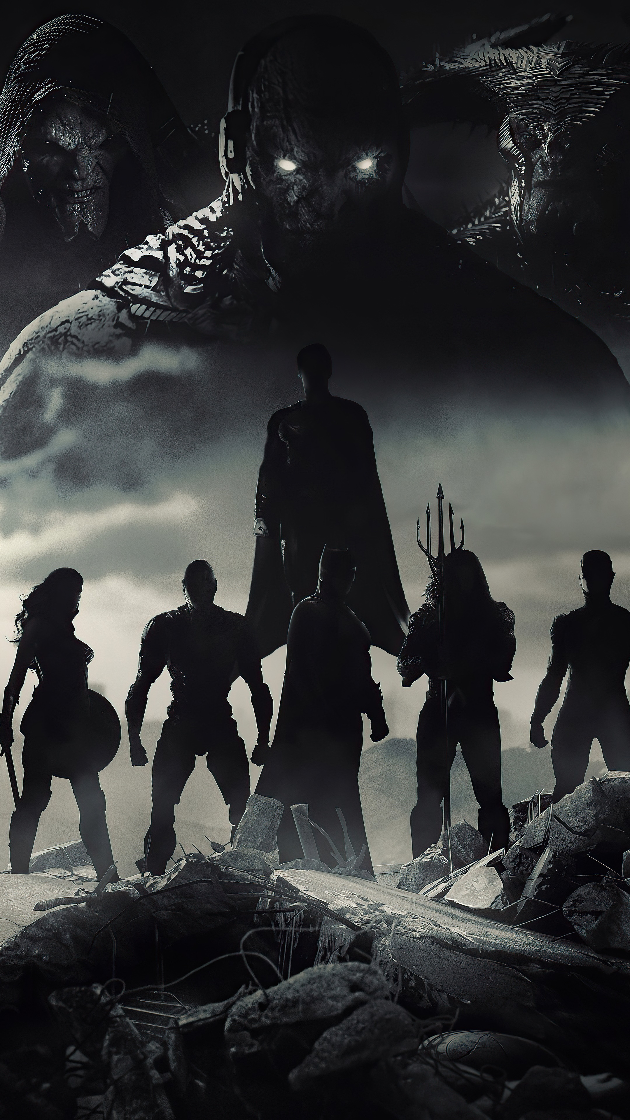 Justice League vs Darkseid 4K HD Phone Wallpaper