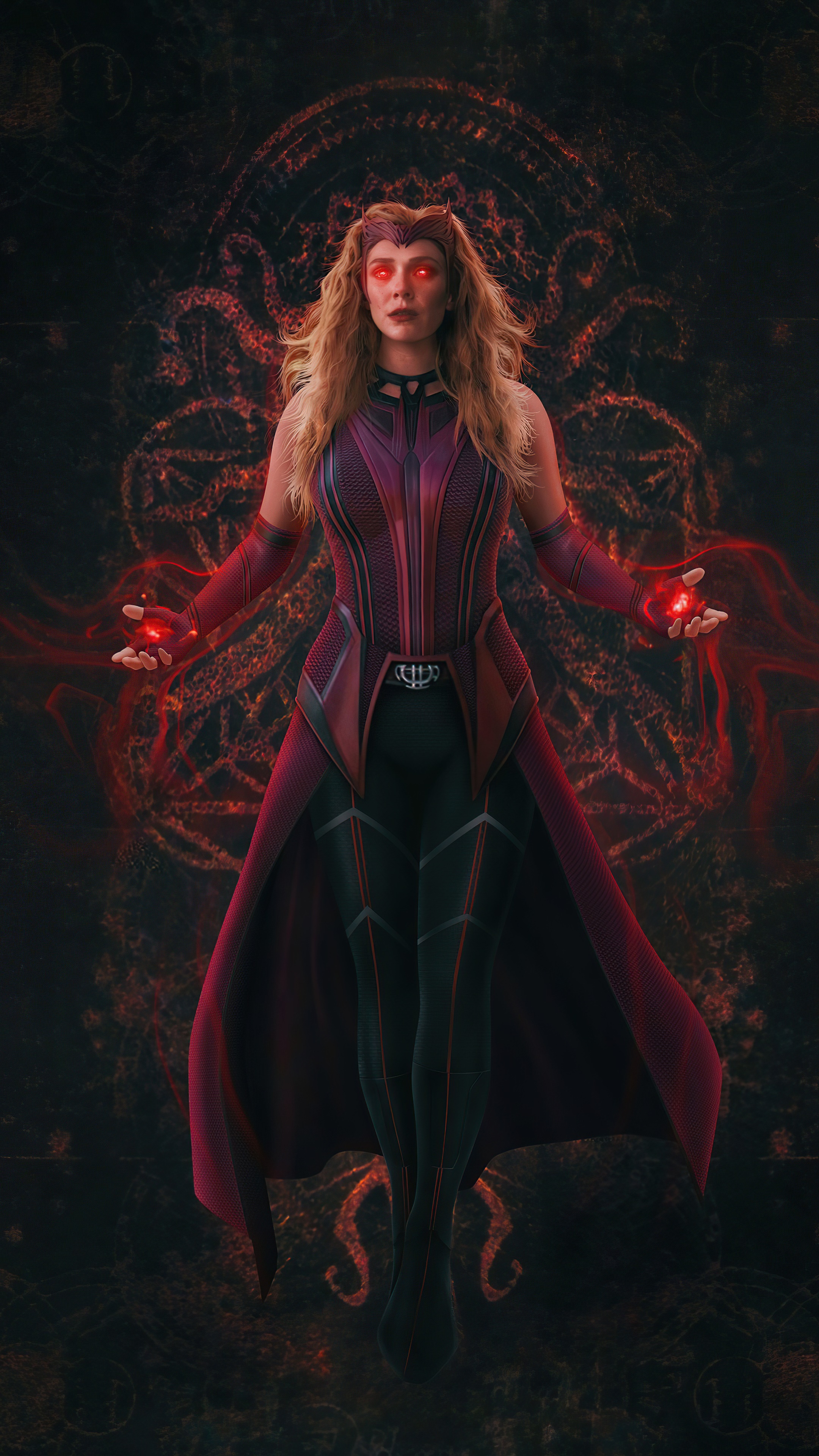 Scarlet Witch from Wanda Vision 4K HD Phone Wallpaper