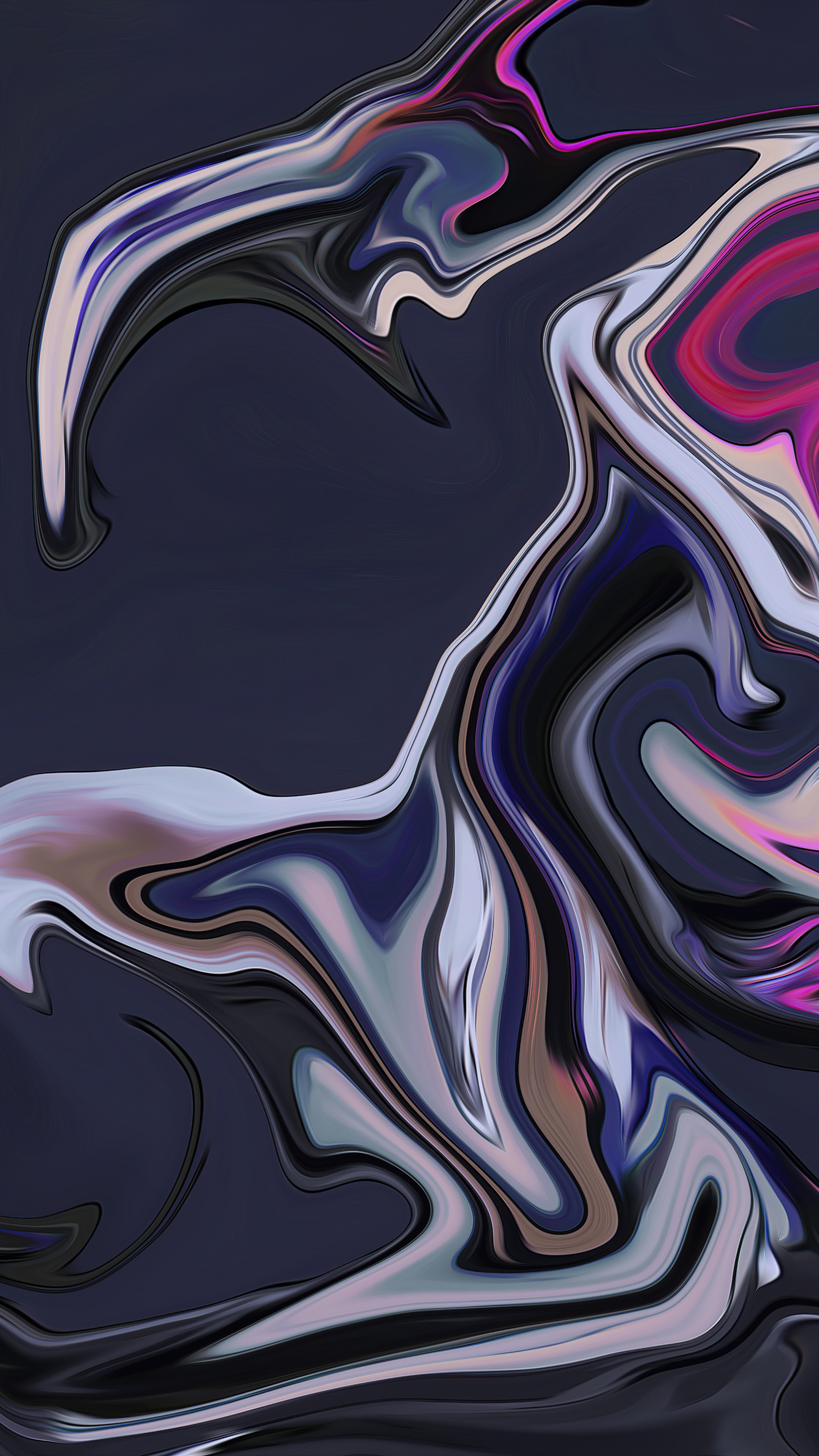 Abstract digital art with swirling colors HD Phone Wallpaper
