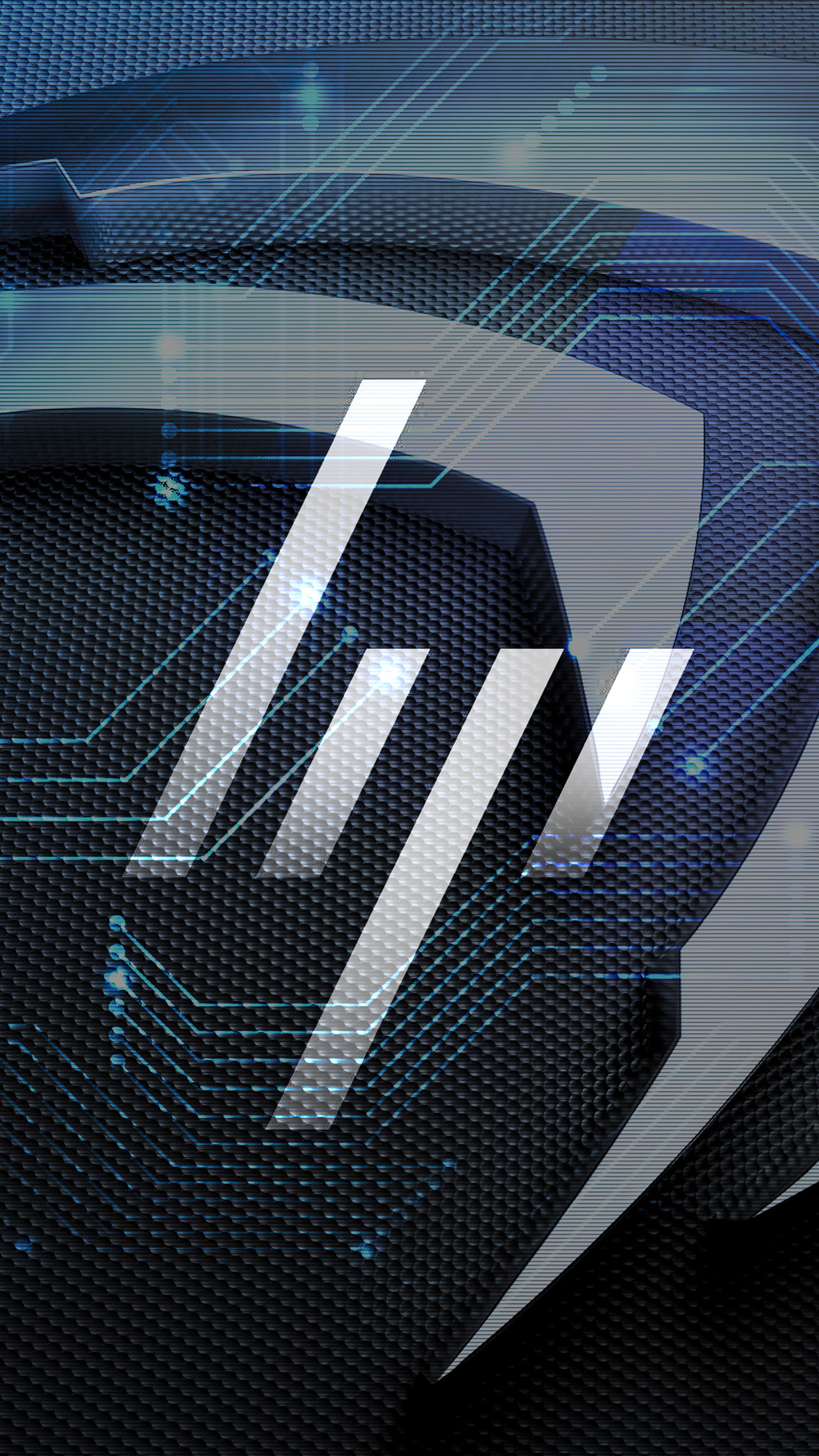 HP and Nvidia logo with circuit pattern HD Phone Wallpaper