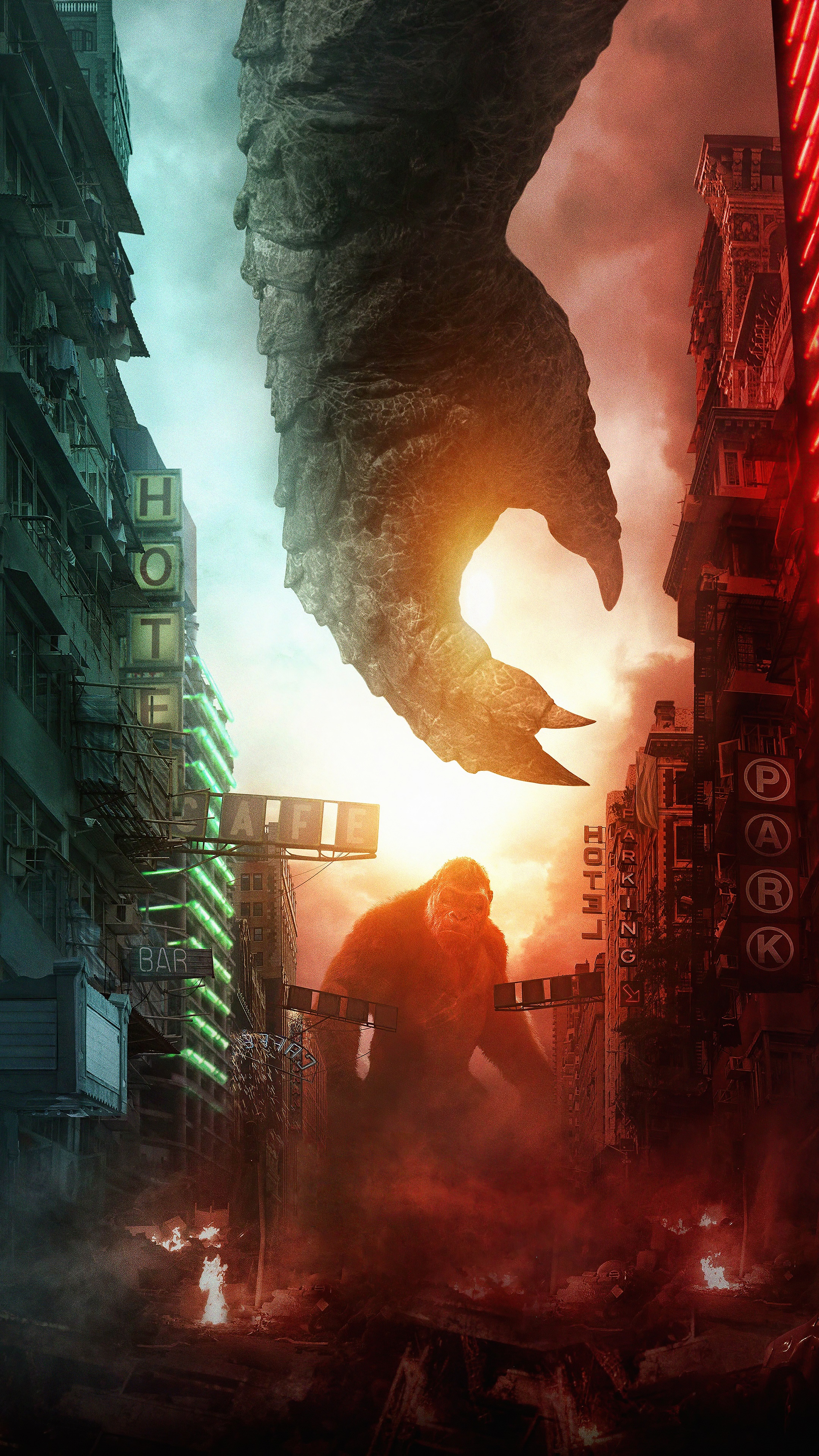 King Kong from Godzilla vs. Kong HD Phone Wallpaper