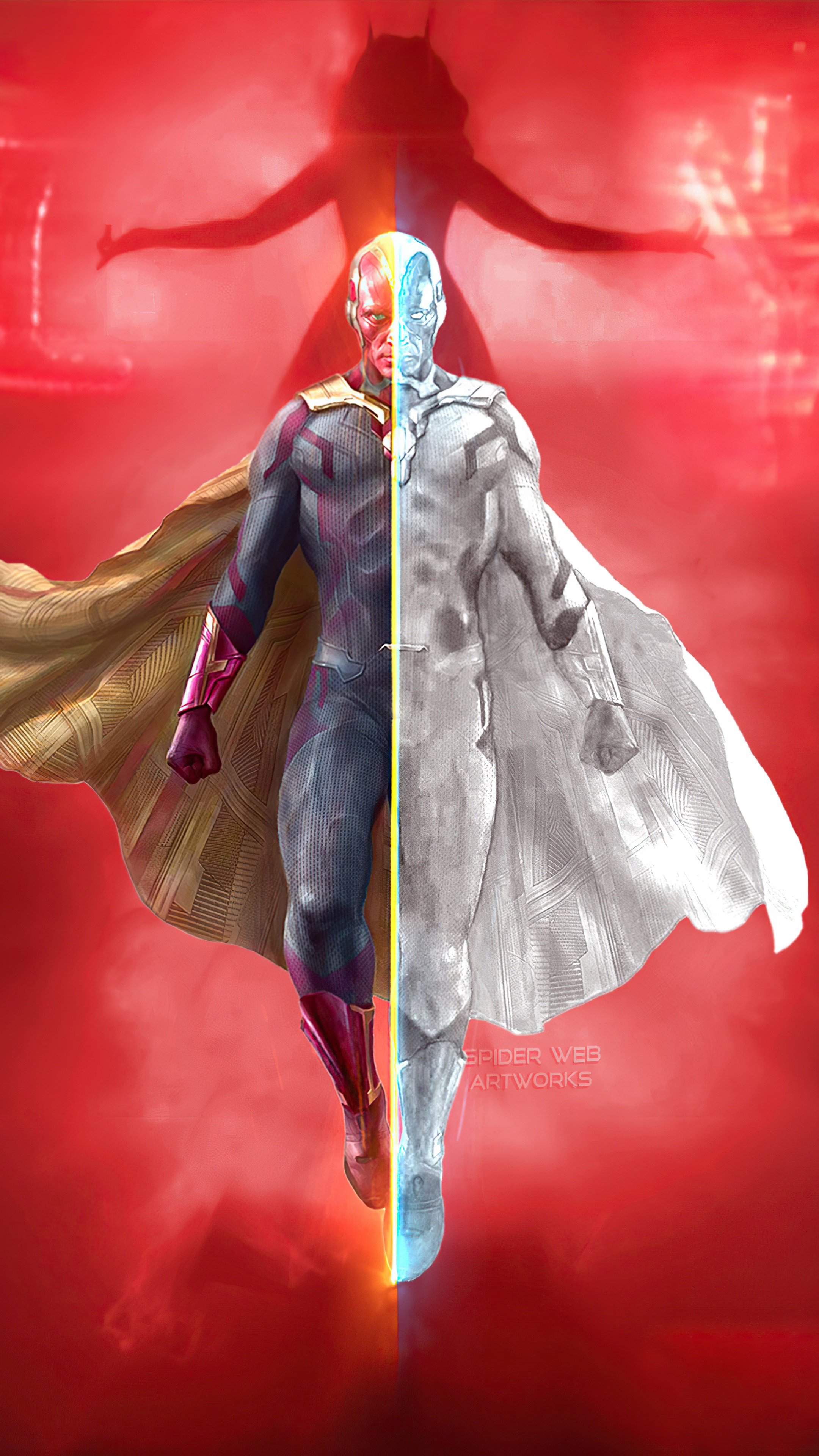 Vision from Wanda Vision 4K poster HD Phone Wallpaper