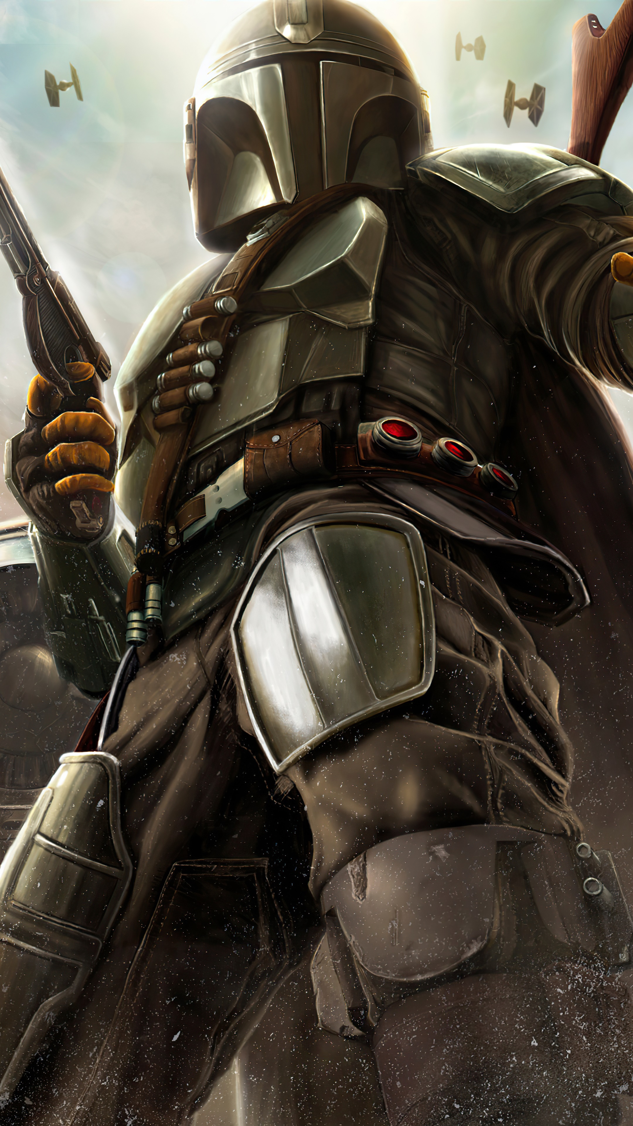 The Mandalorian from Star Wars HD Phone Wallpaper