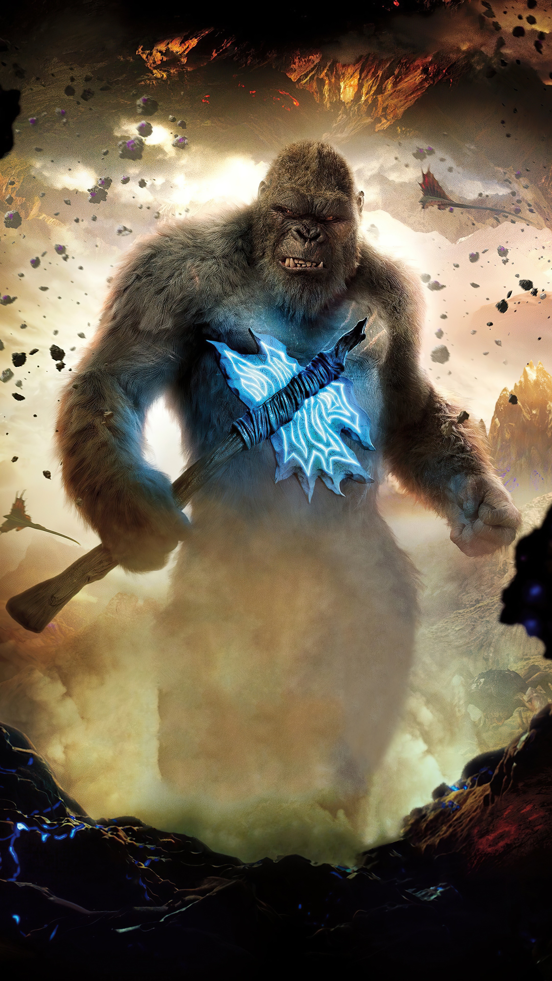 King Kong from Godzilla vs. Kong HD Phone Wallpaper