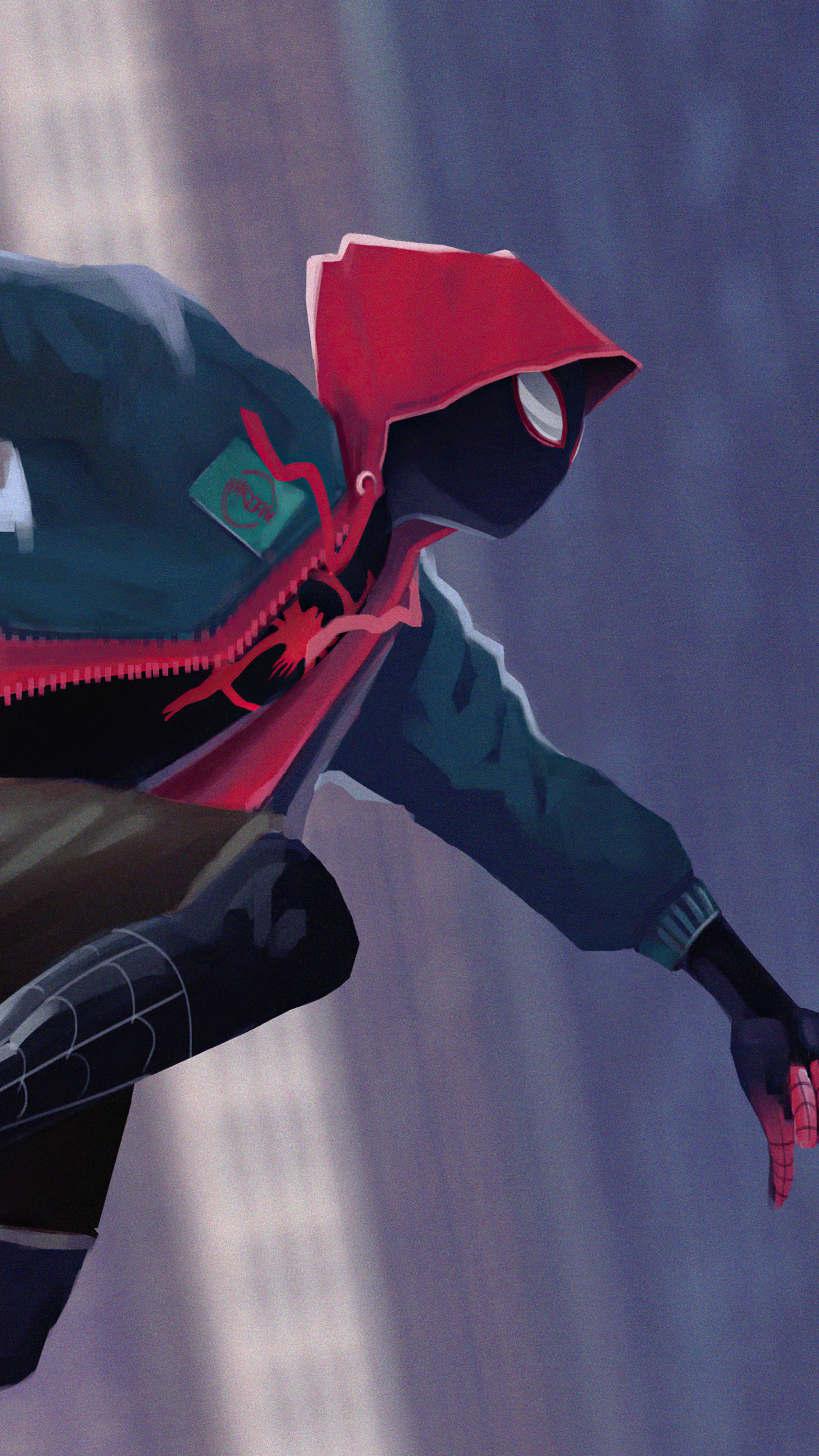 Miles Morales from Spider-Man: Into the Spider-Verse HD Phone Wallpaper