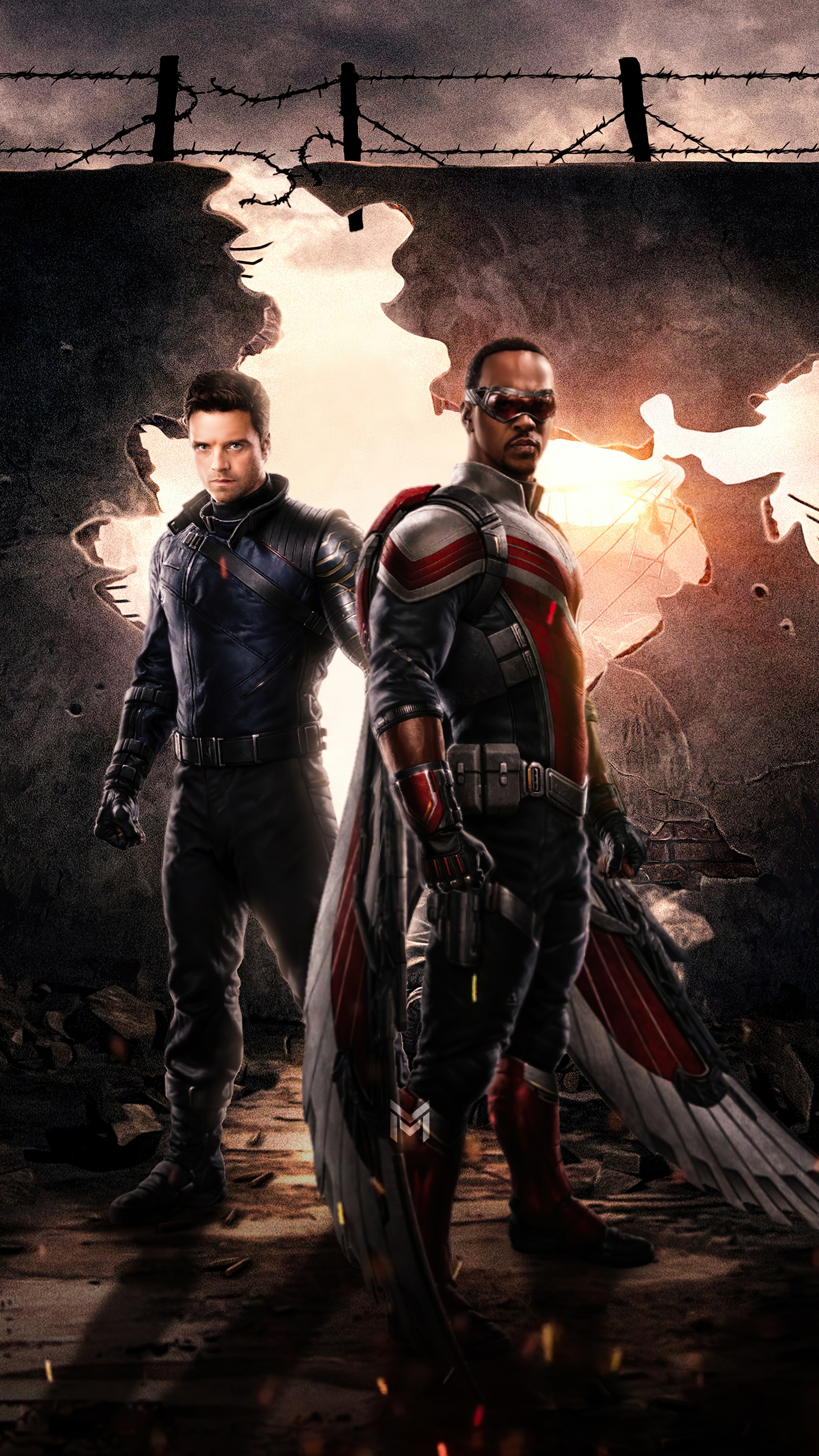 The Falcon and The Winter Soldier 4K HD Phone Wallpaper
