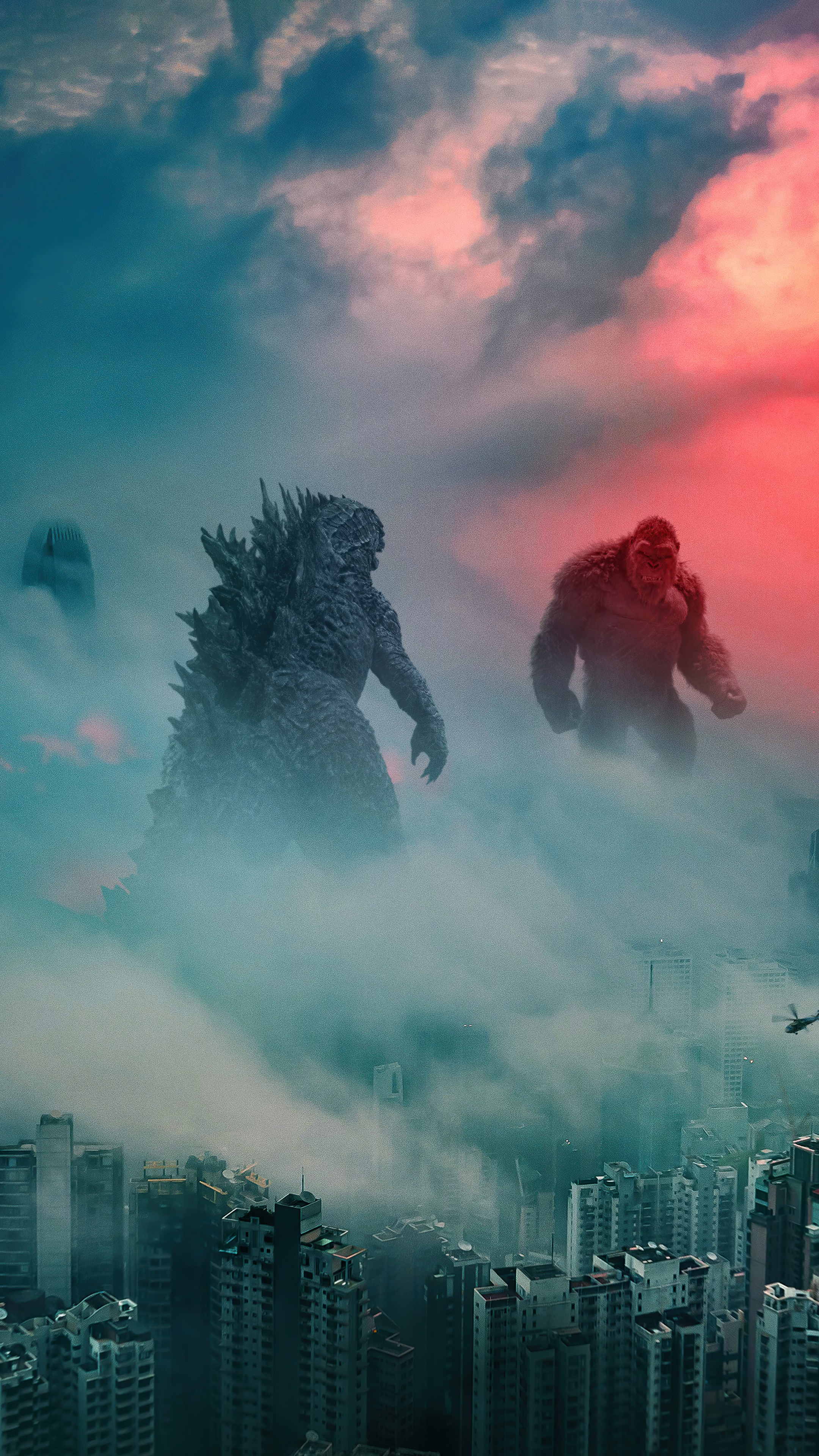 Godzilla vs. Kong 4K HD Phone Wallpaper
