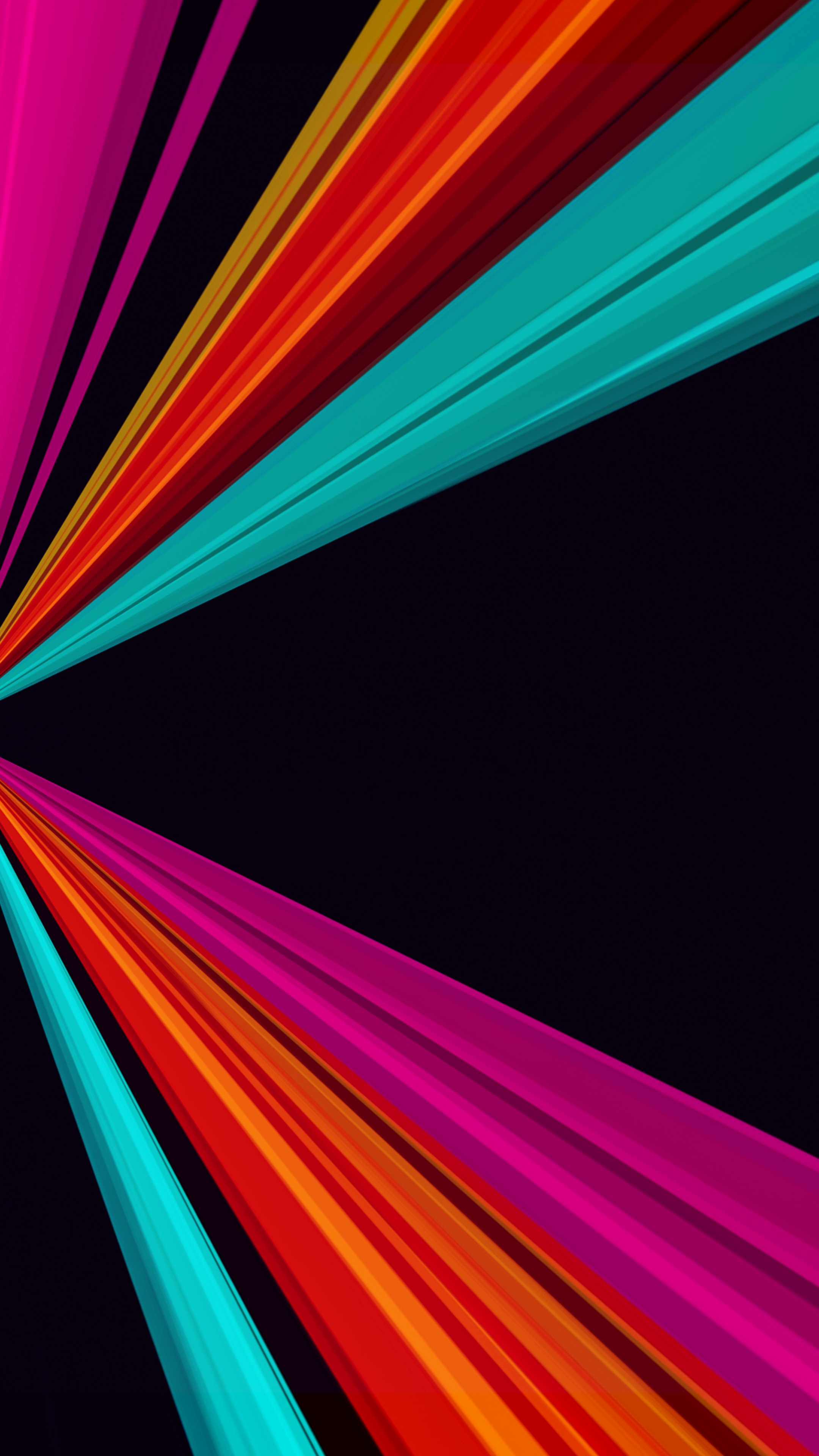 Abstract digital art with colorful lines HD Phone Wallpaper