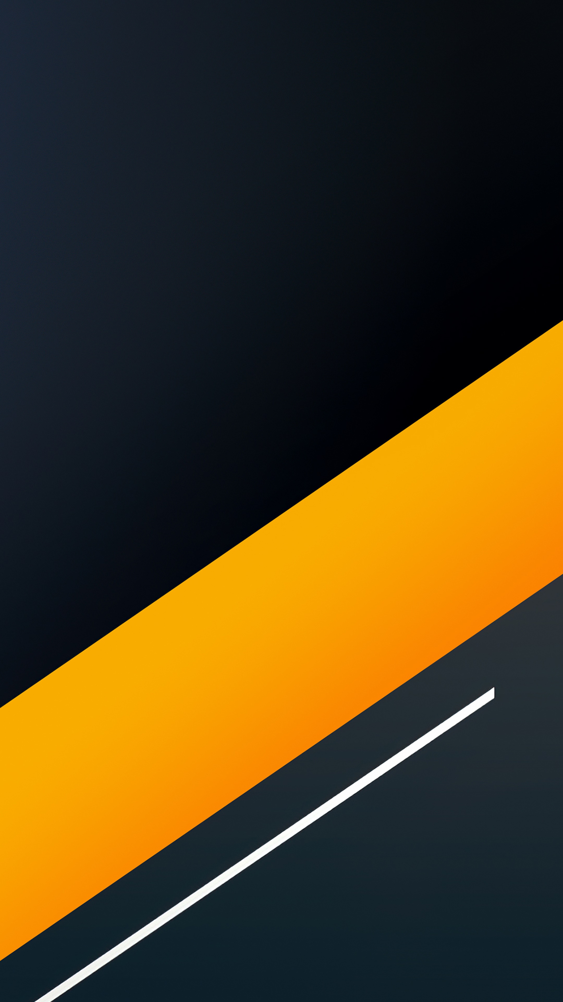 Abstract minimalist digital art with orange and white lines HD Phone Wallpaper