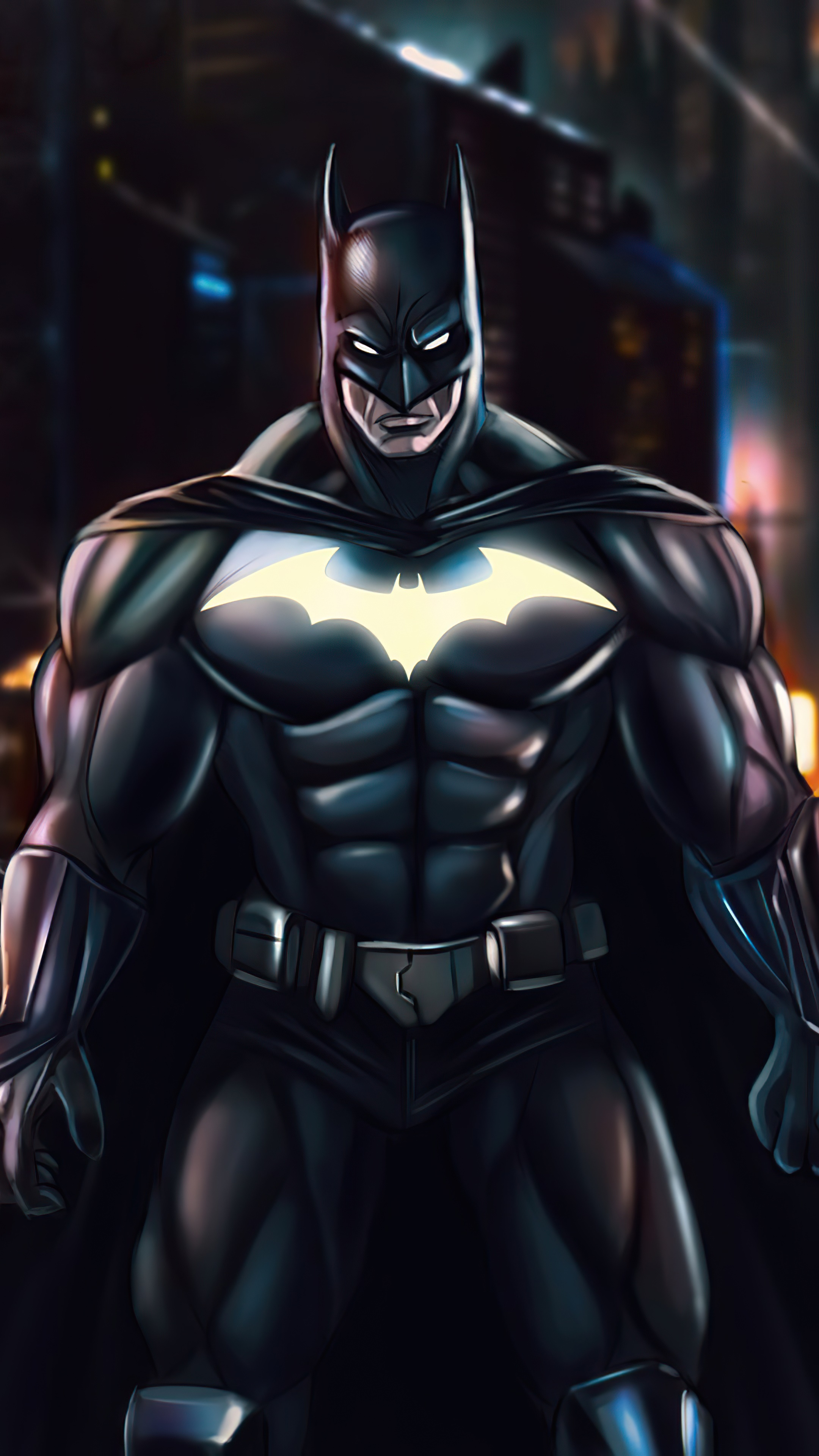 Batman artwork by an artist HD Phone Wallpaper