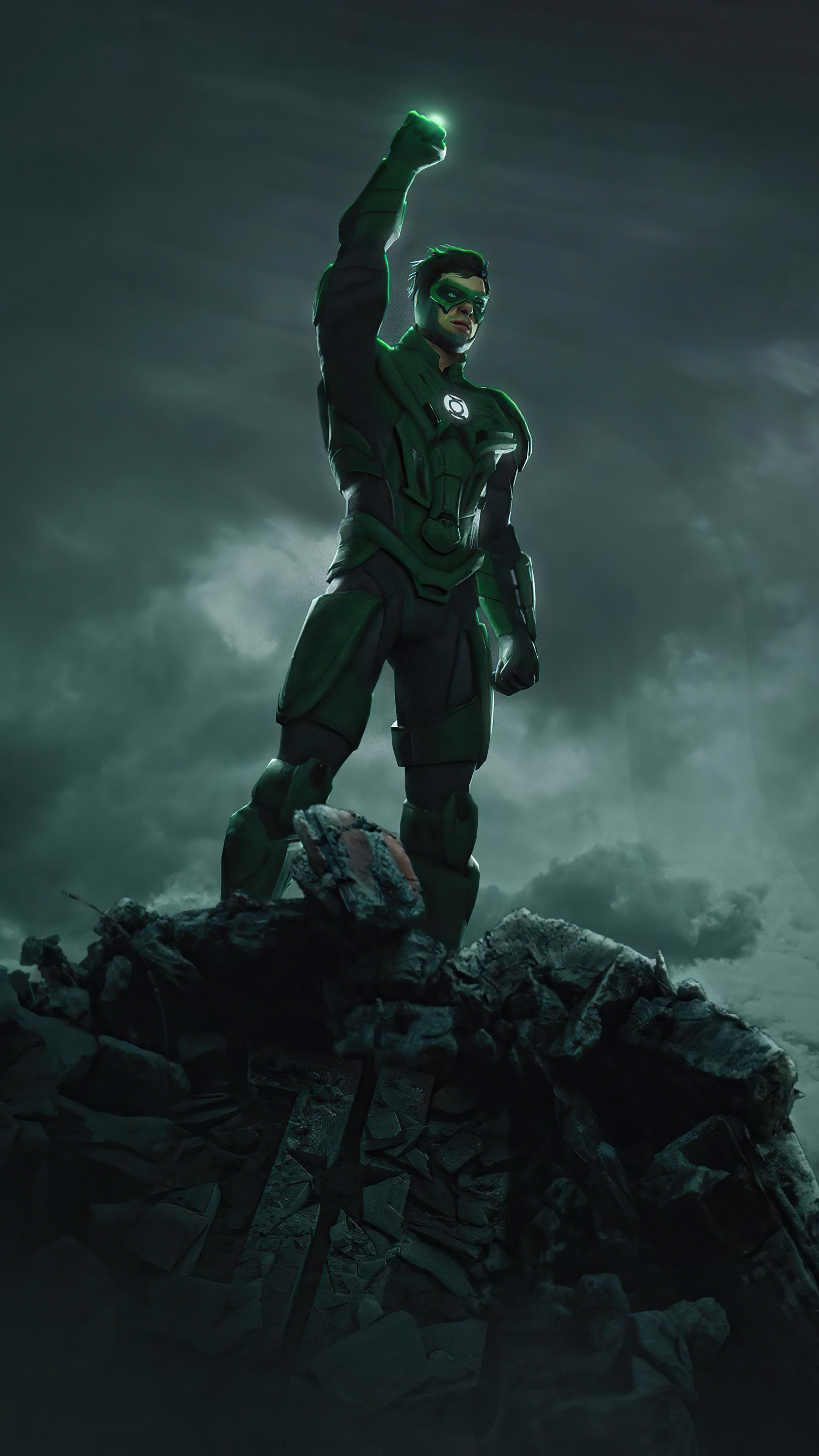Green Lantern from DC Comics Artwork HD Phone Wallpaper