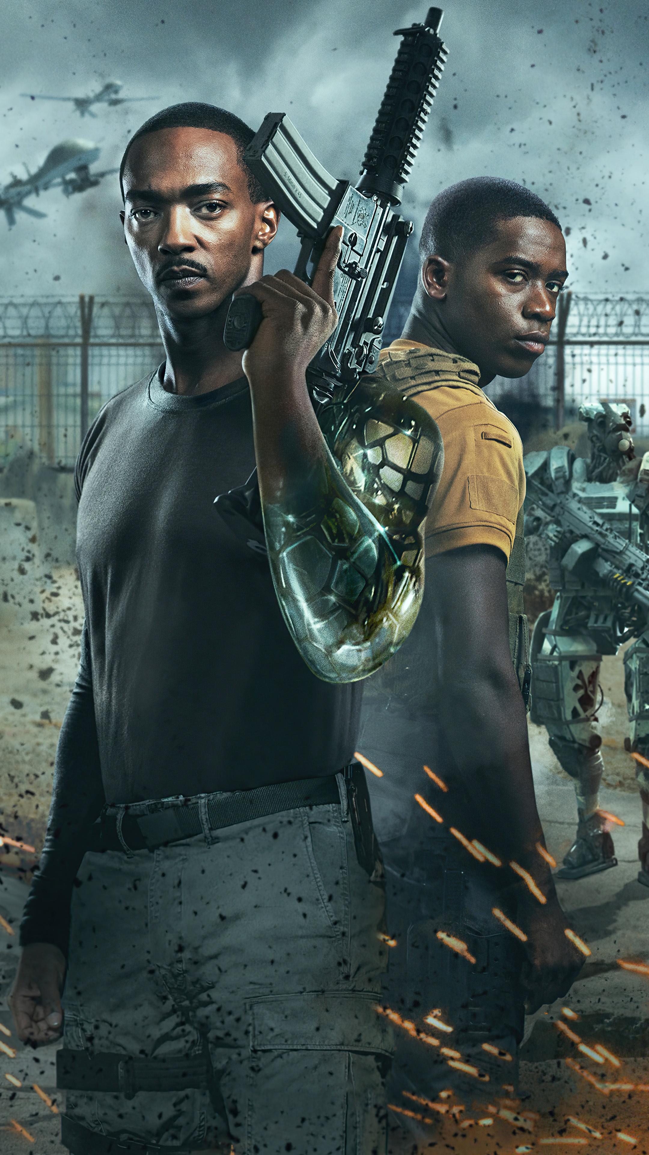 Outside the Wire 4K HD Phone Wallpaper