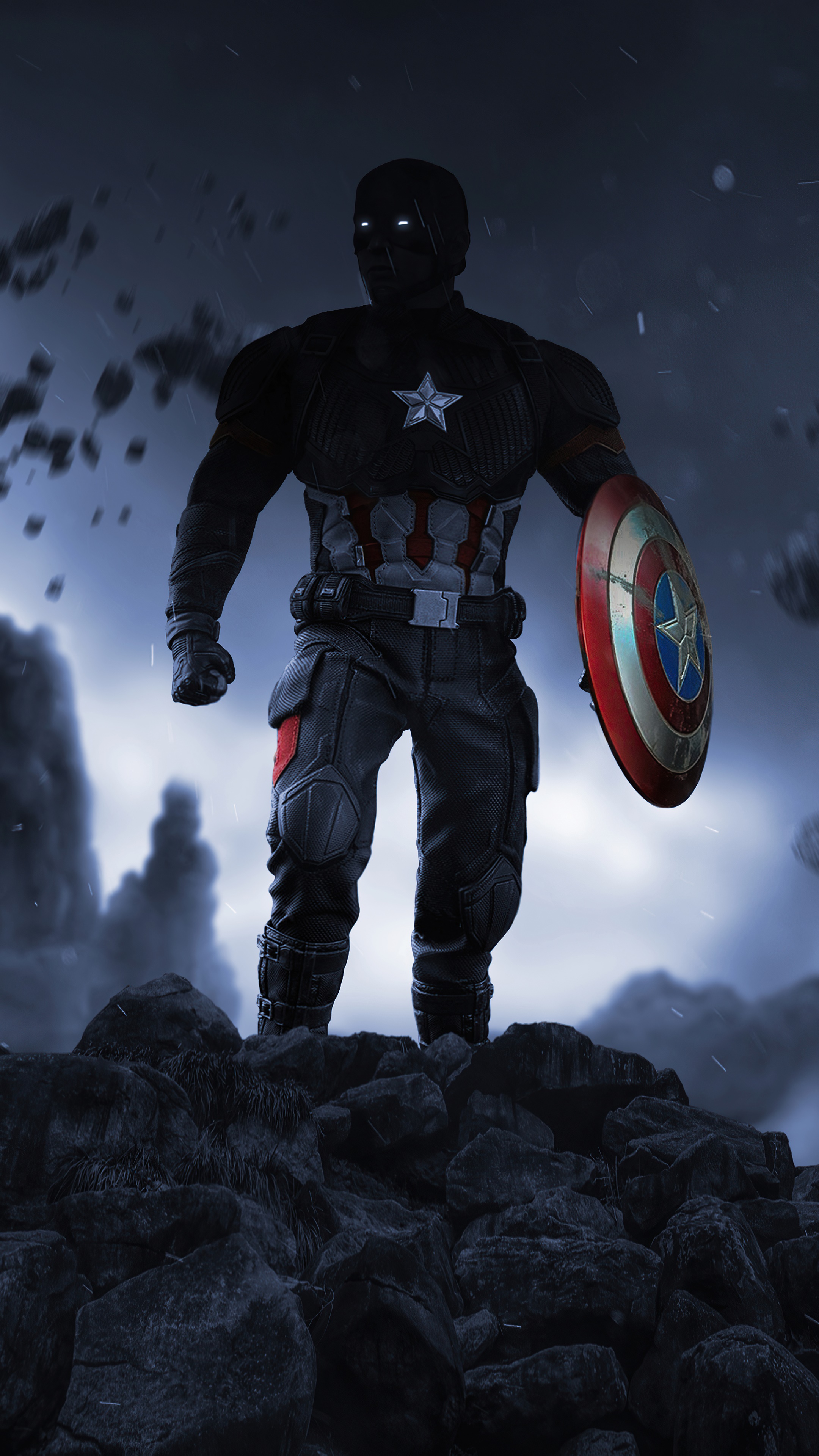 Captain America artwork 4K HD Phone Wallpaper