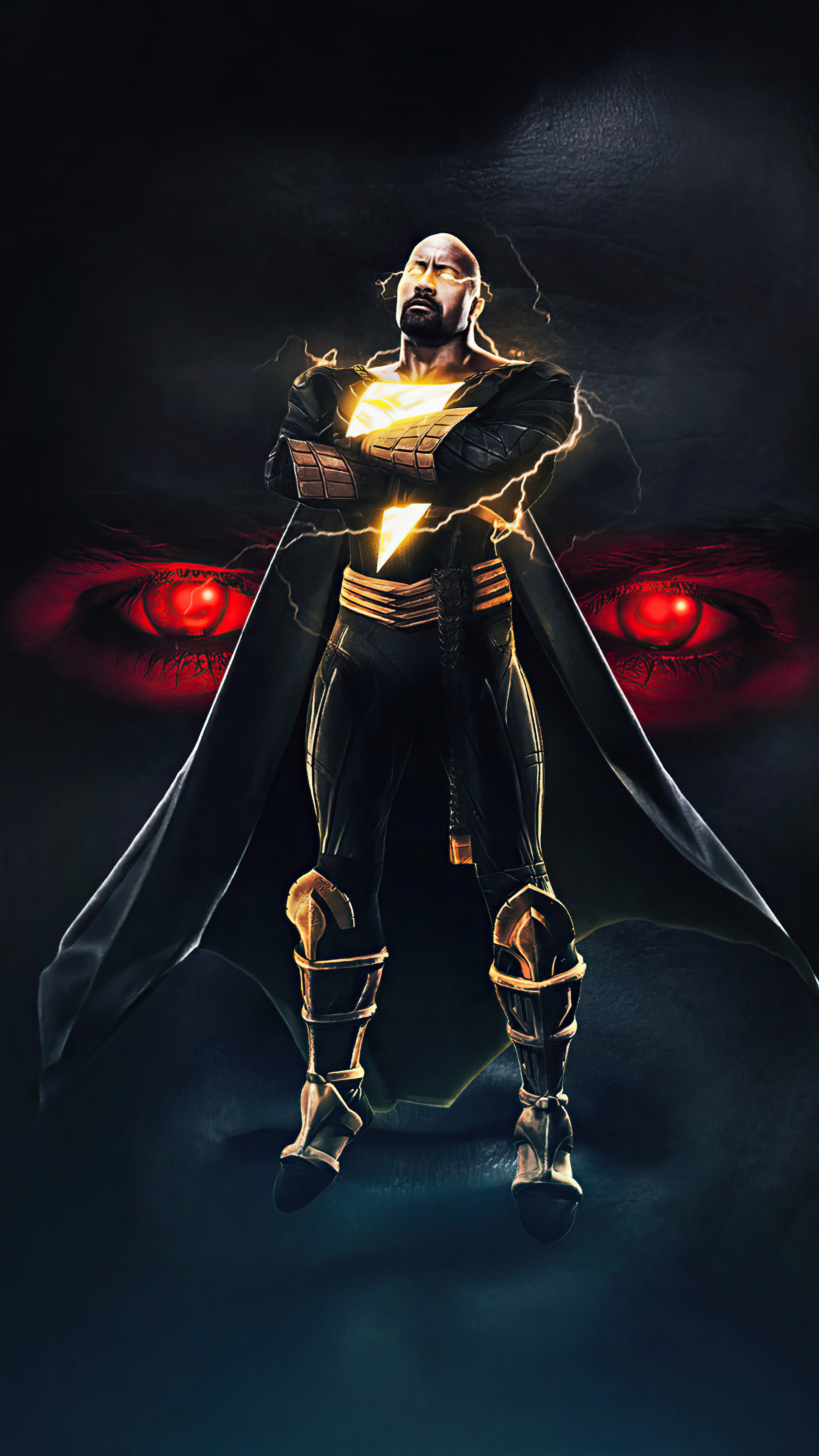 Black Adam from DC Comics 4K HD Phone Wallpaper