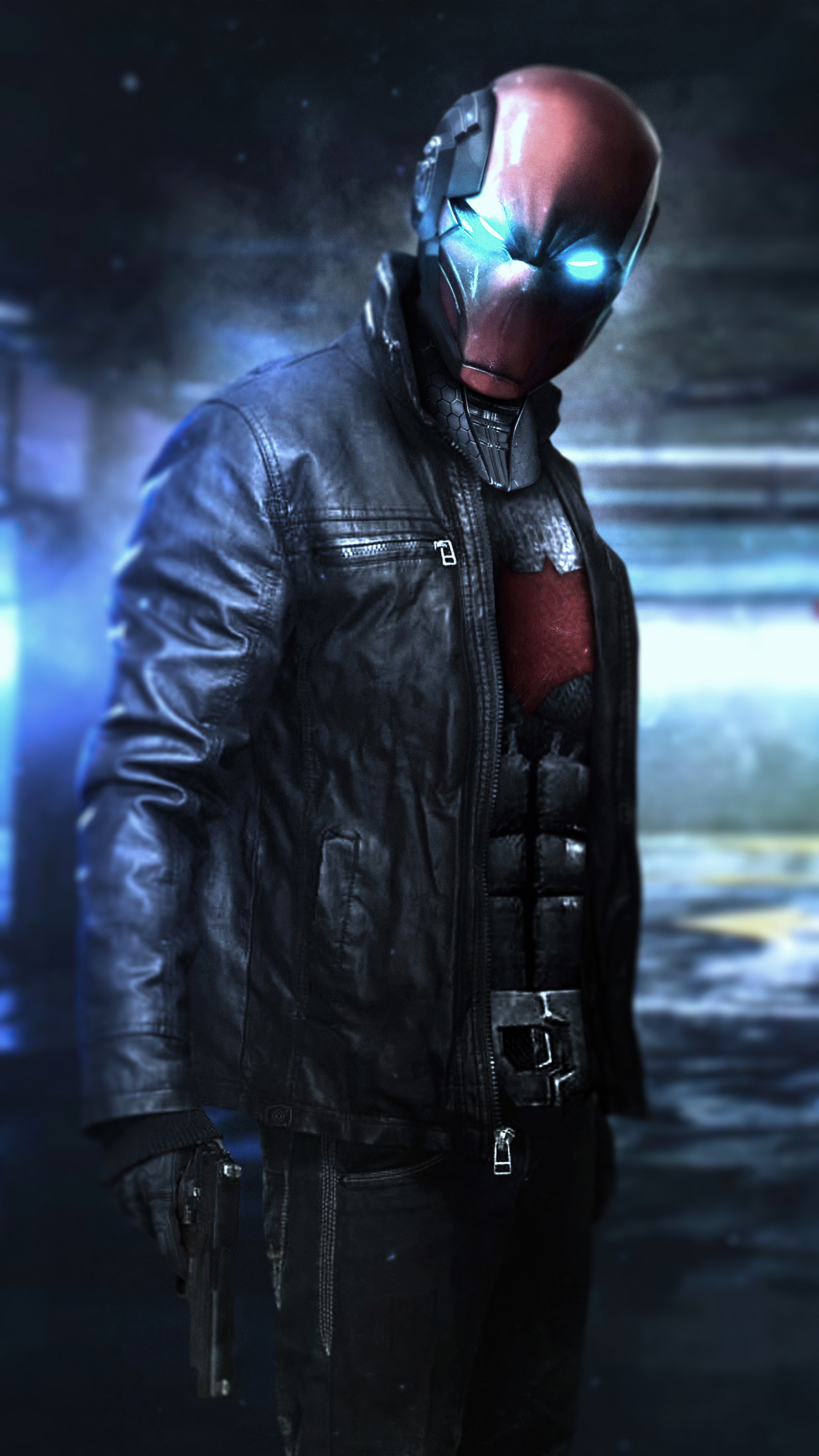 Red Hood from DC Comics digital art HD Phone Wallpaper