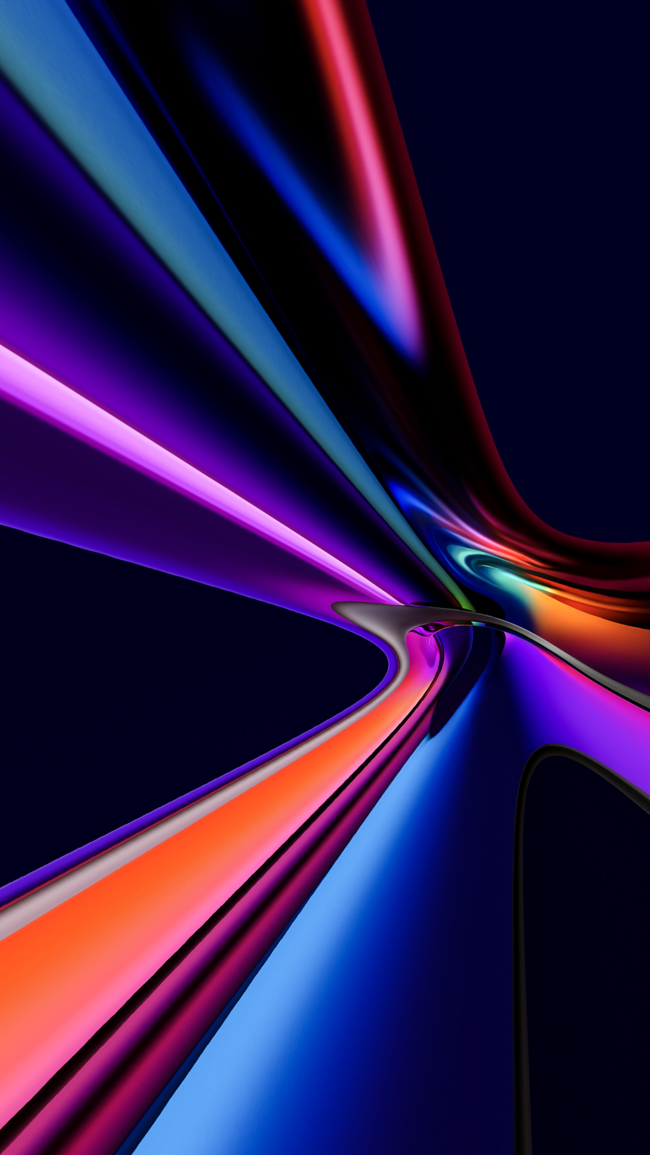 Abstract digital art with colorful light streaks HD Phone Wallpaper