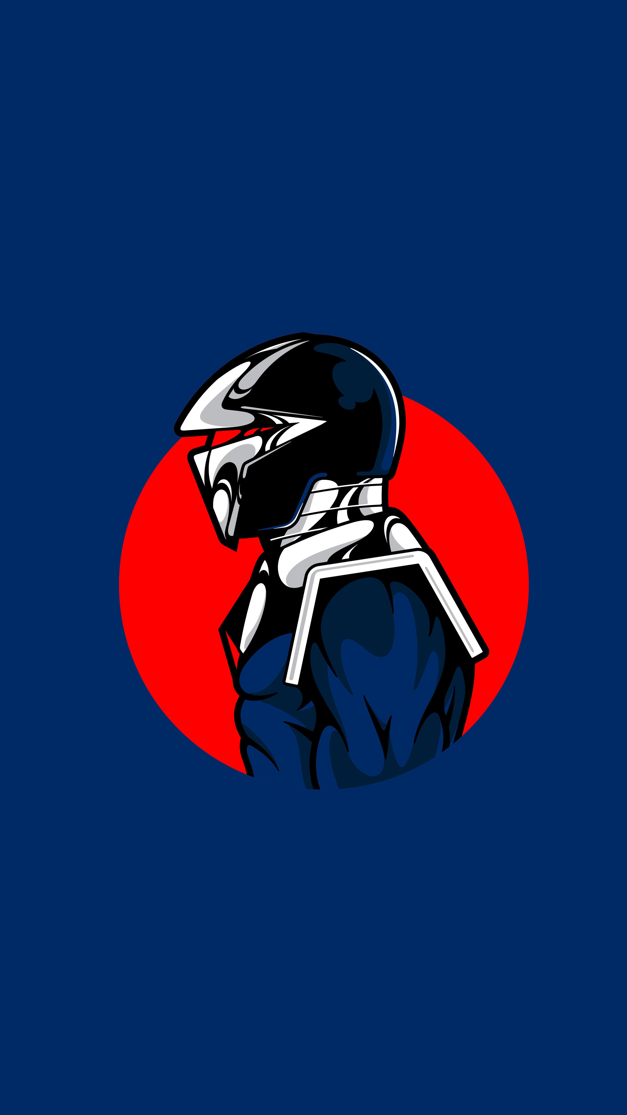 Darkhawk from Marvel, minimalist illustration HD Phone Wallpaper