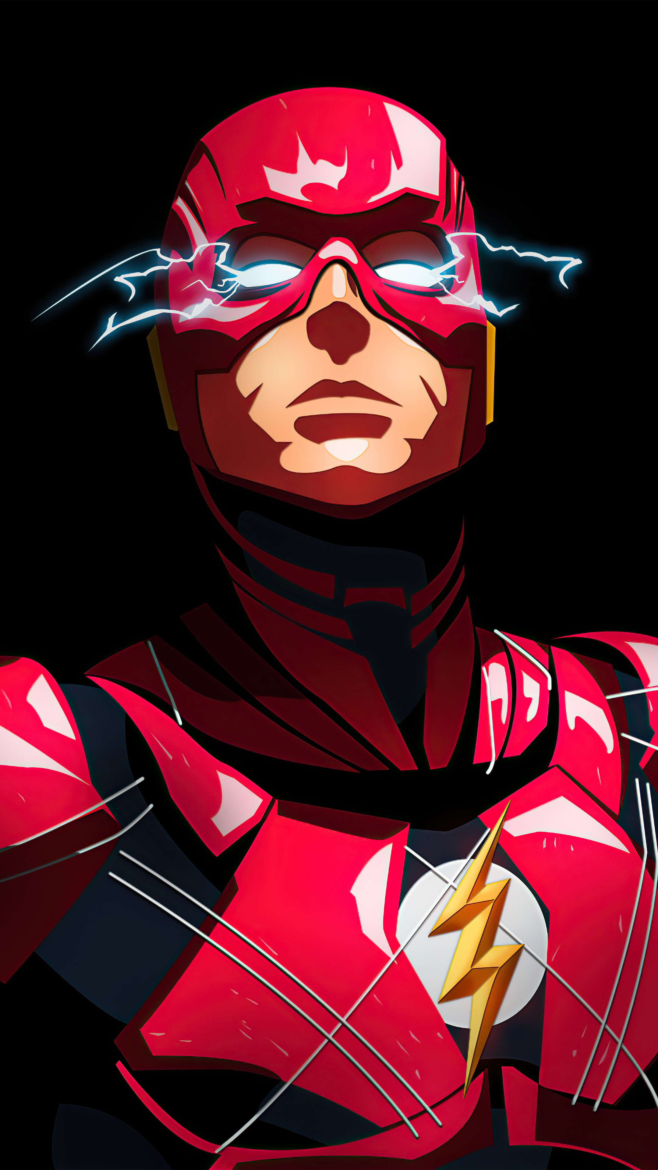 The Flash artwork 4K HD Phone Wallpaper