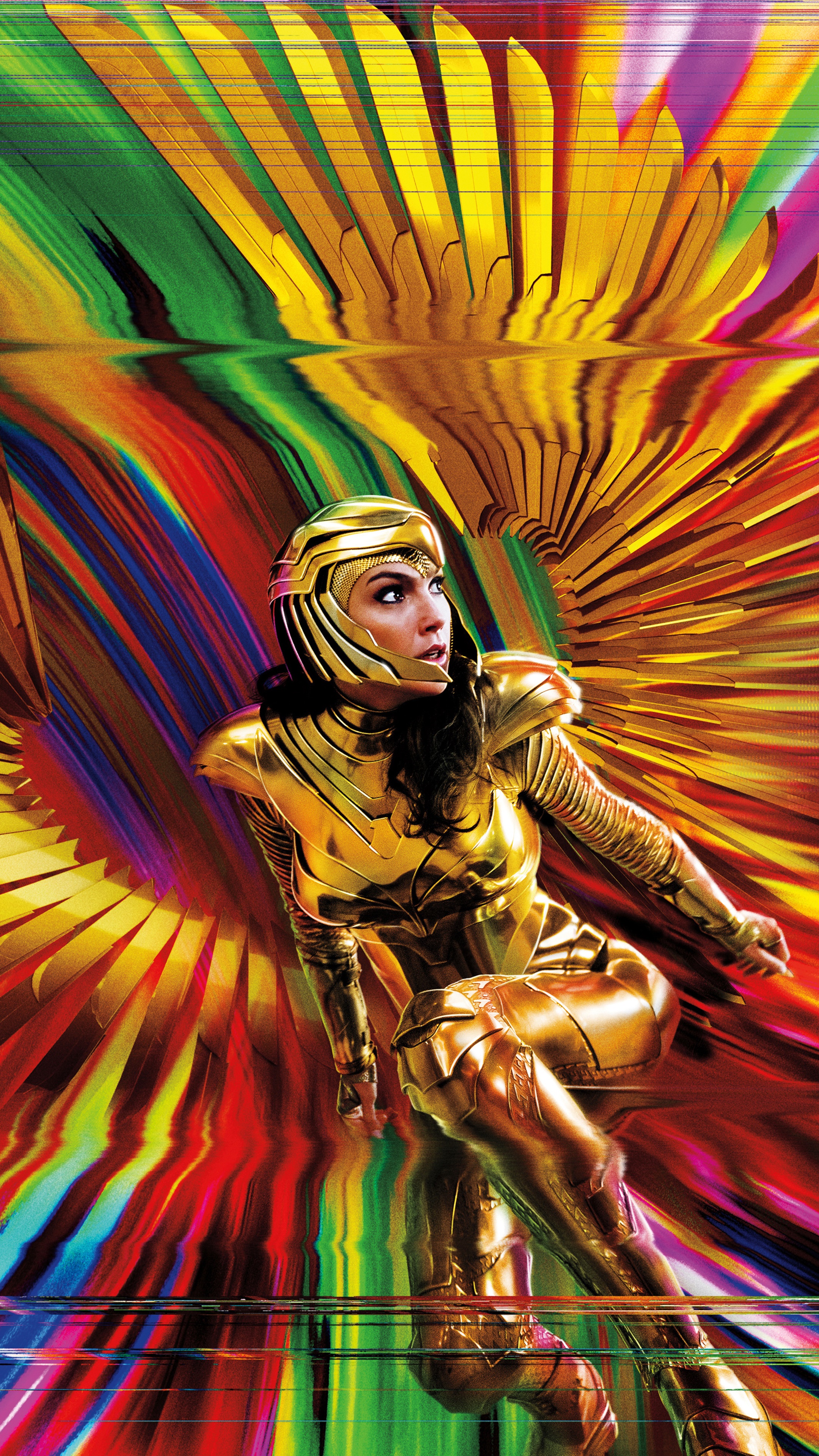 Wonder Woman in Golden Armor from Wonder Woman 1984 HD Phone Wallpaper