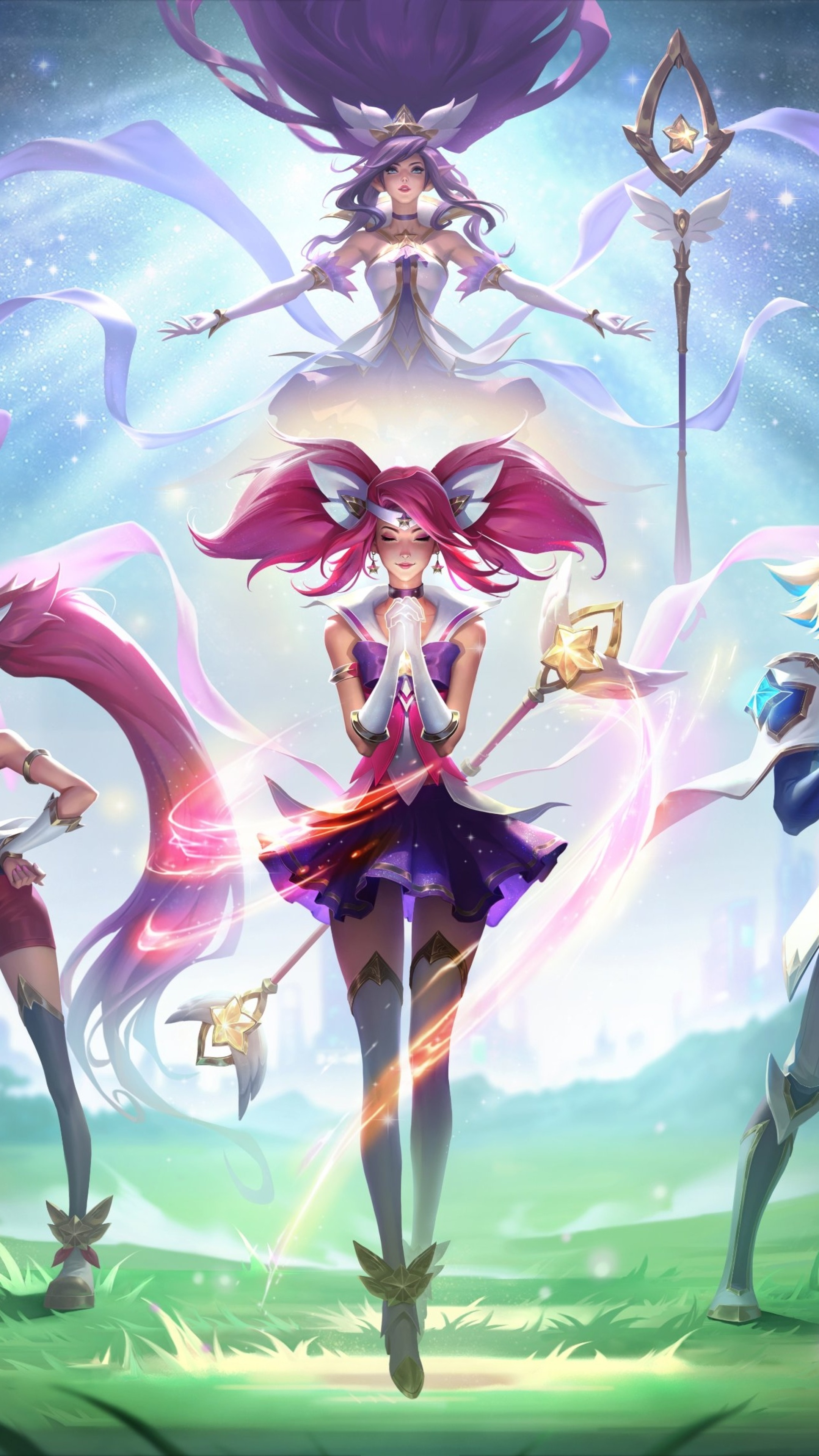 Star Guardian Jinx and Lux from League of Legends 4K HD Phone Wallpaper