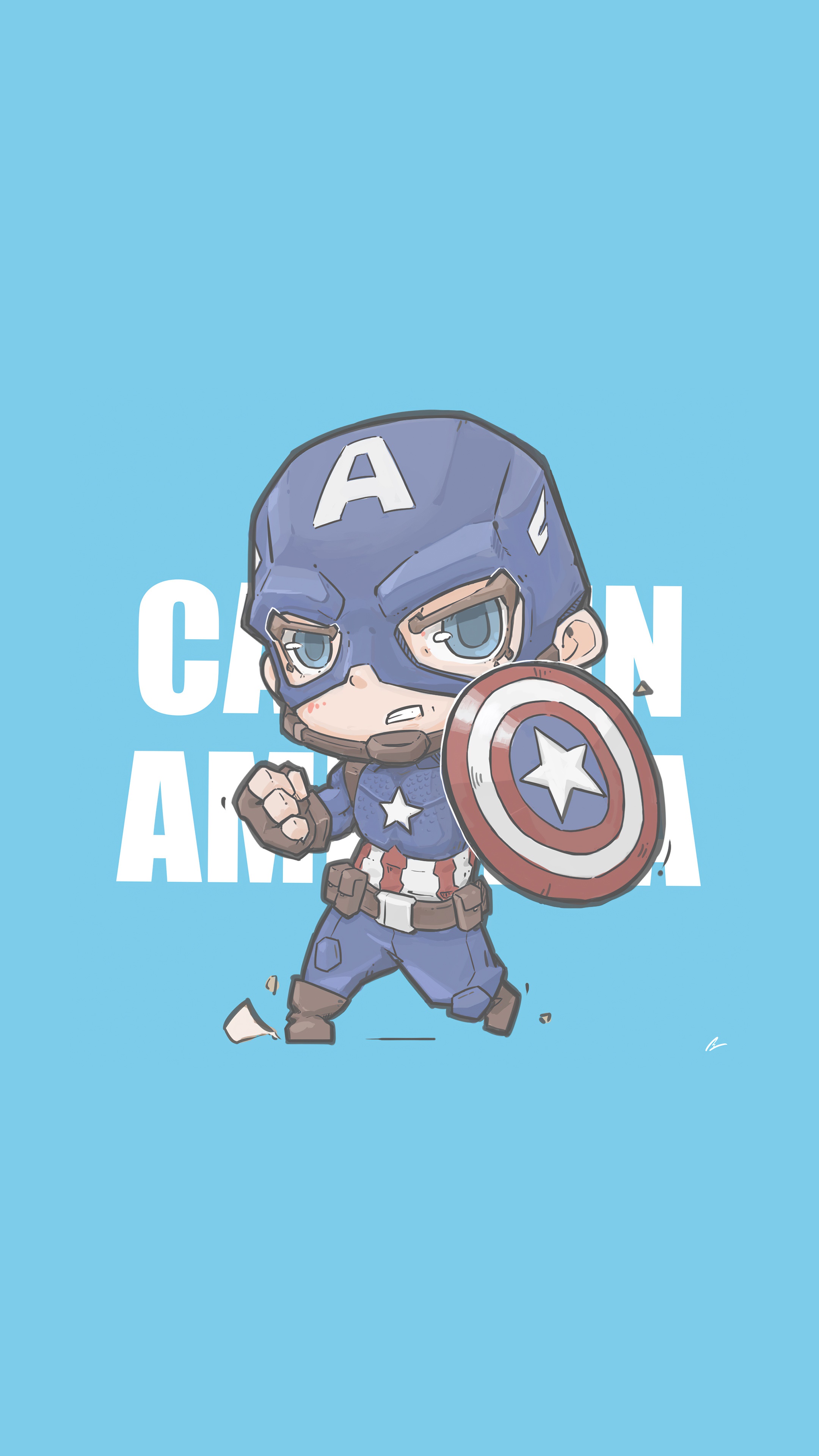 Captain America from Marvel Comics HD Phone Wallpaper