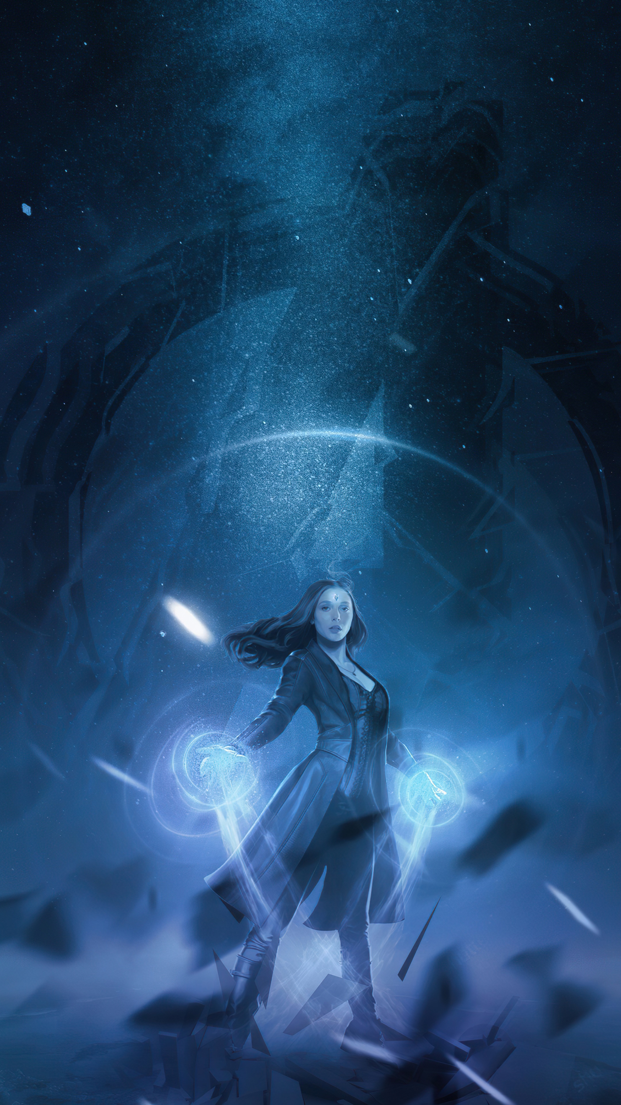 Scarlet Witch from Wanda Vision 4K HD Phone Wallpaper