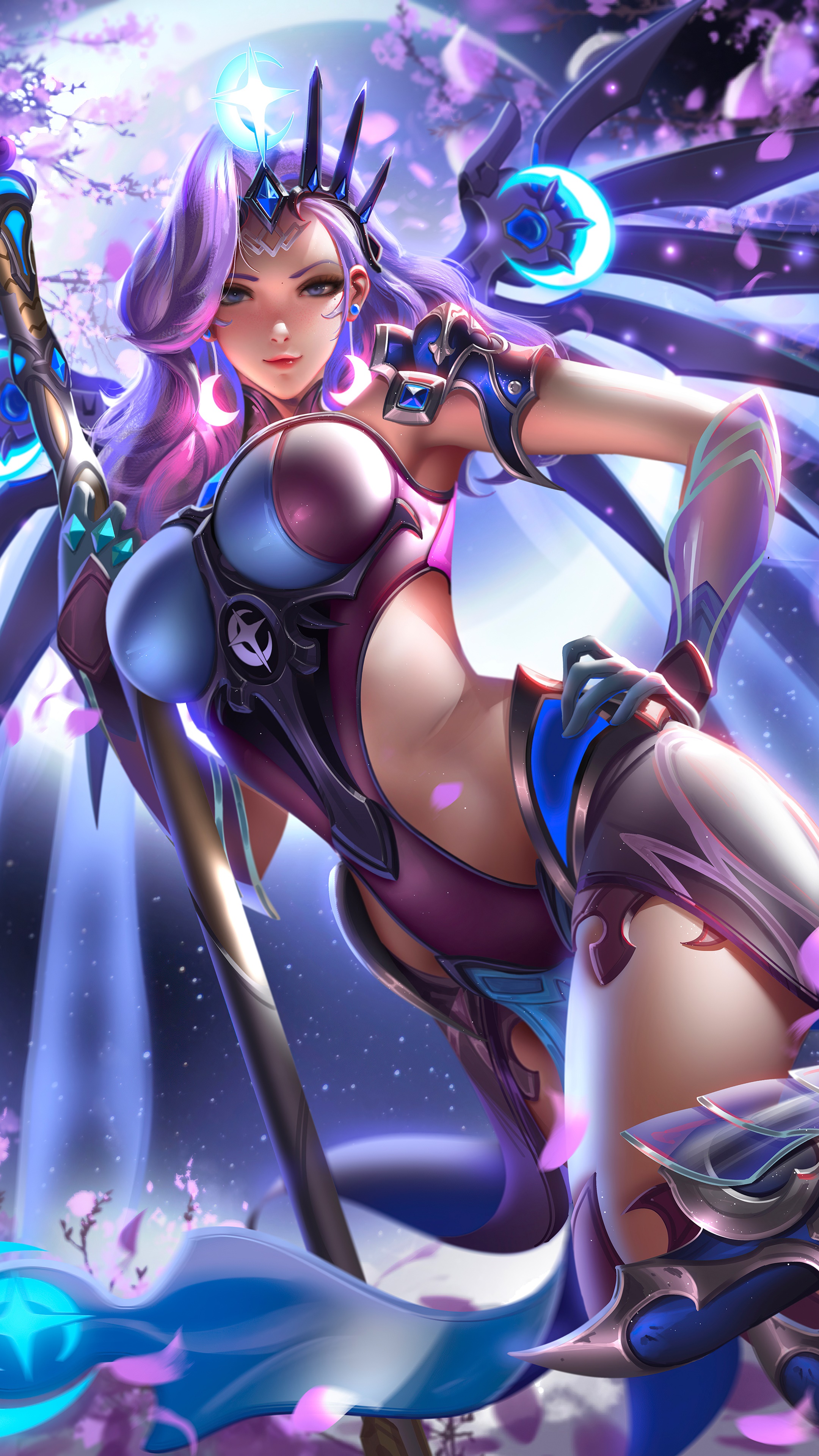 Mercy from Overwatch HD Phone Wallpaper