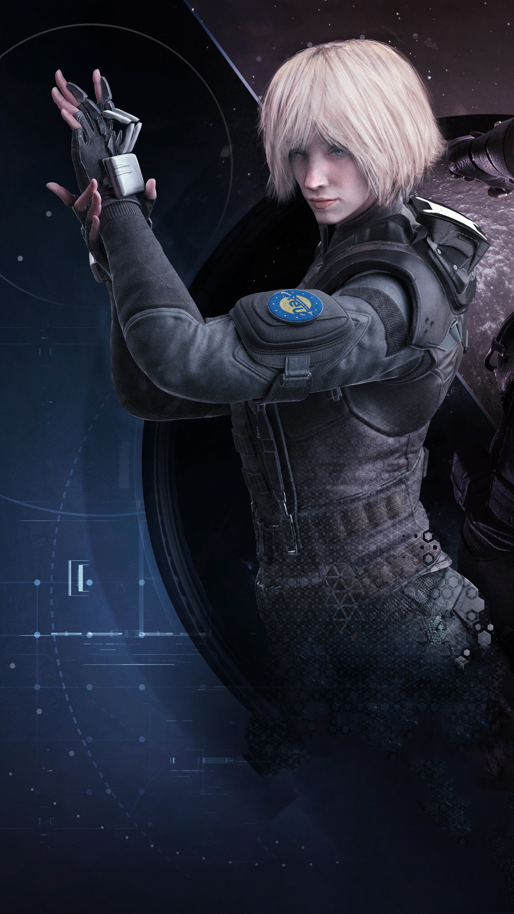Blonde woman in tactical gear from Tom Clancy's Rainbow Six Siege HD Phone Wallpaper