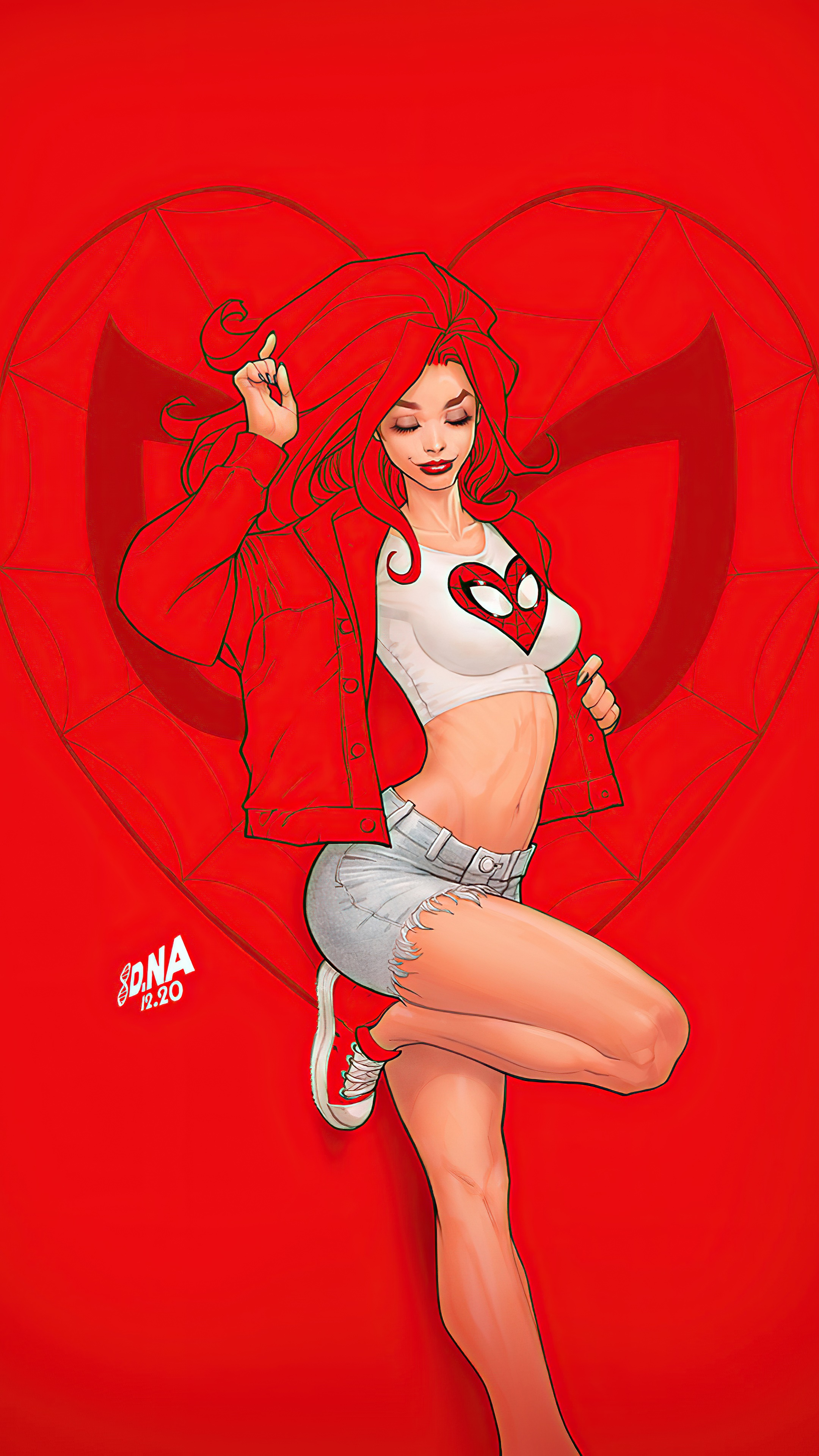 Mary Jane Watson from Marvel Comics HD Phone Wallpaper