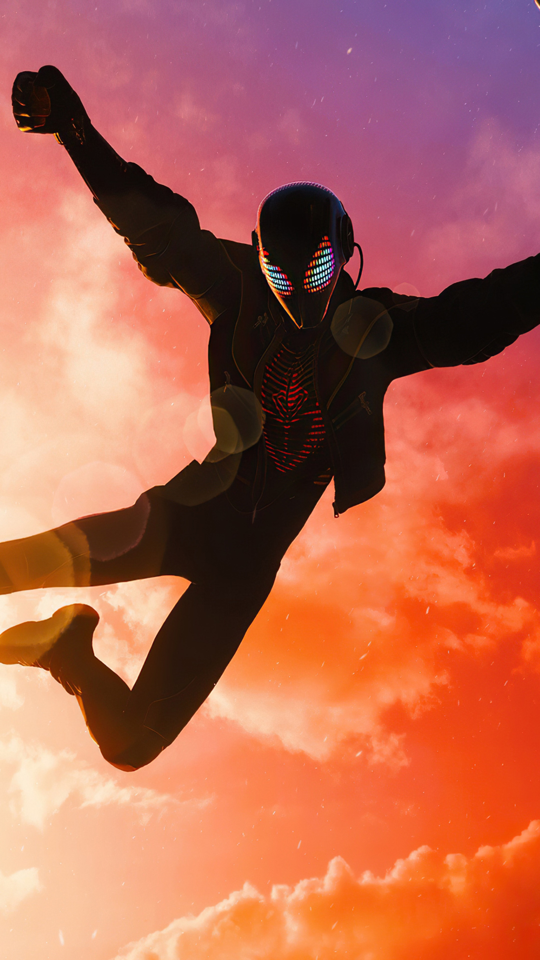 Spider-Man Miles Morales from Marvel's Spider-Man 4K HD Phone Wallpaper
