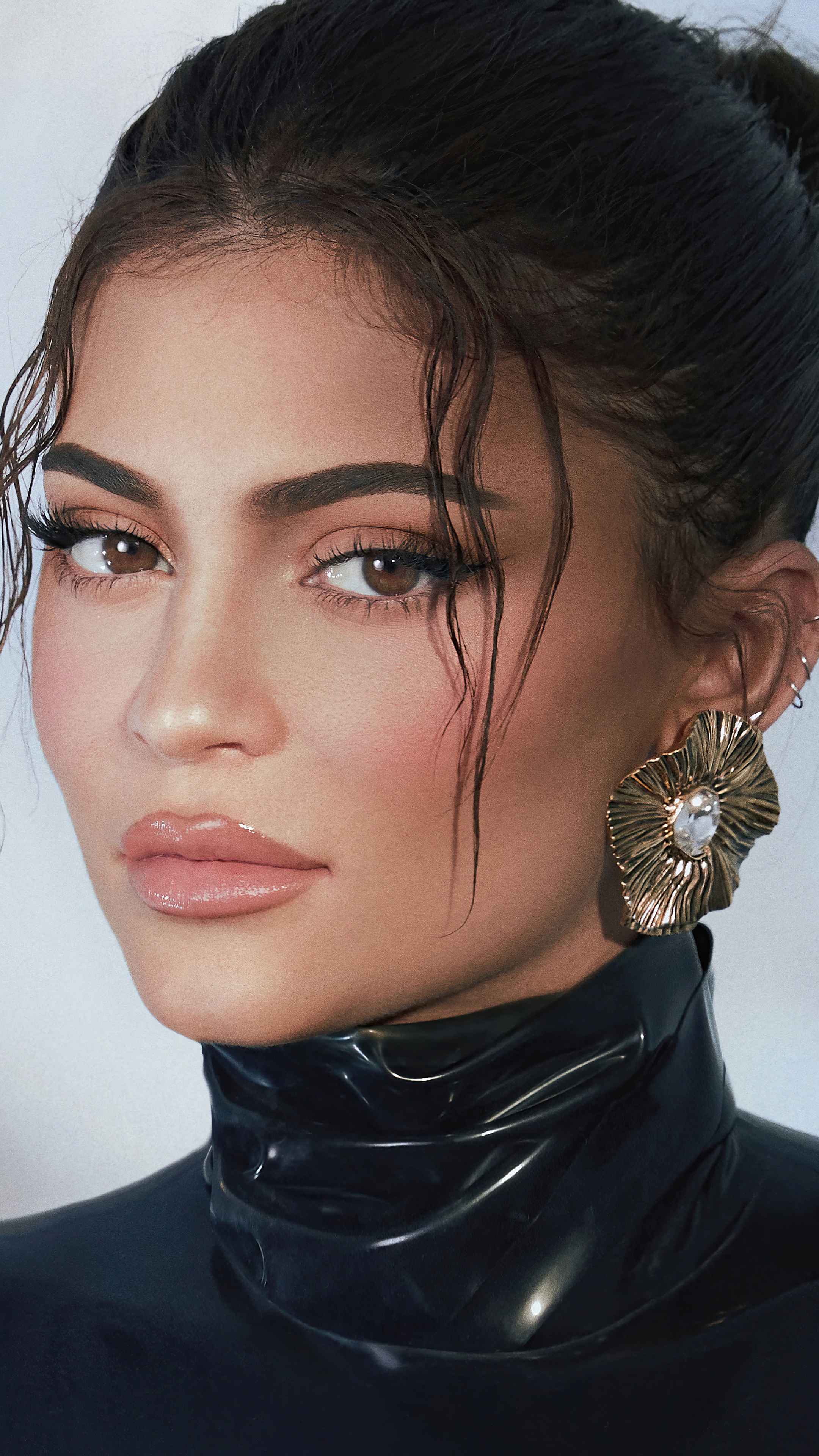 Kylie Jenner closeup photoshoot 4K HD Phone Wallpaper