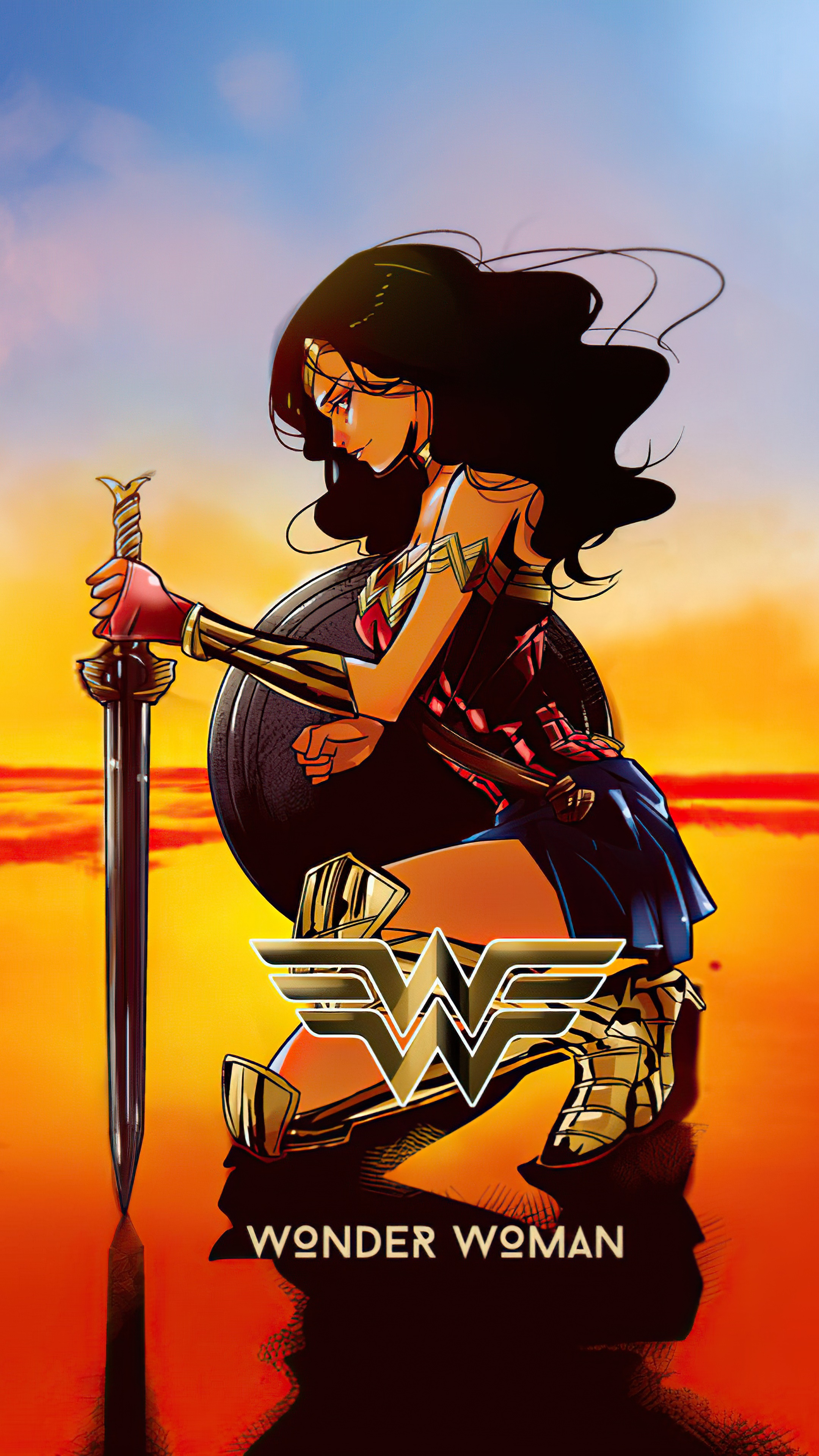 Wonder Woman from DC Comics HD Phone Wallpaper