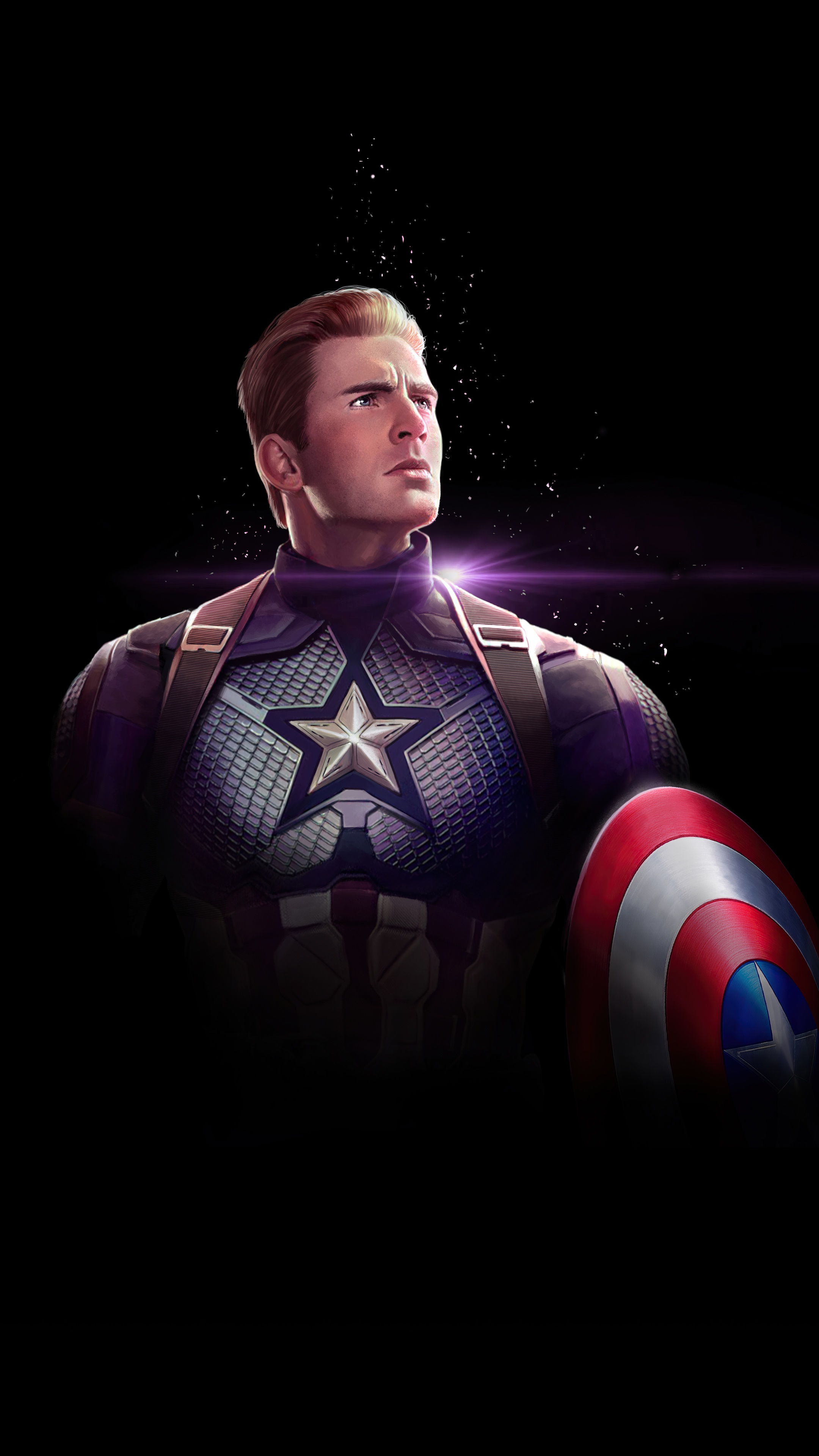 Captain America from Marvel Comics artwork HD Phone Wallpaper