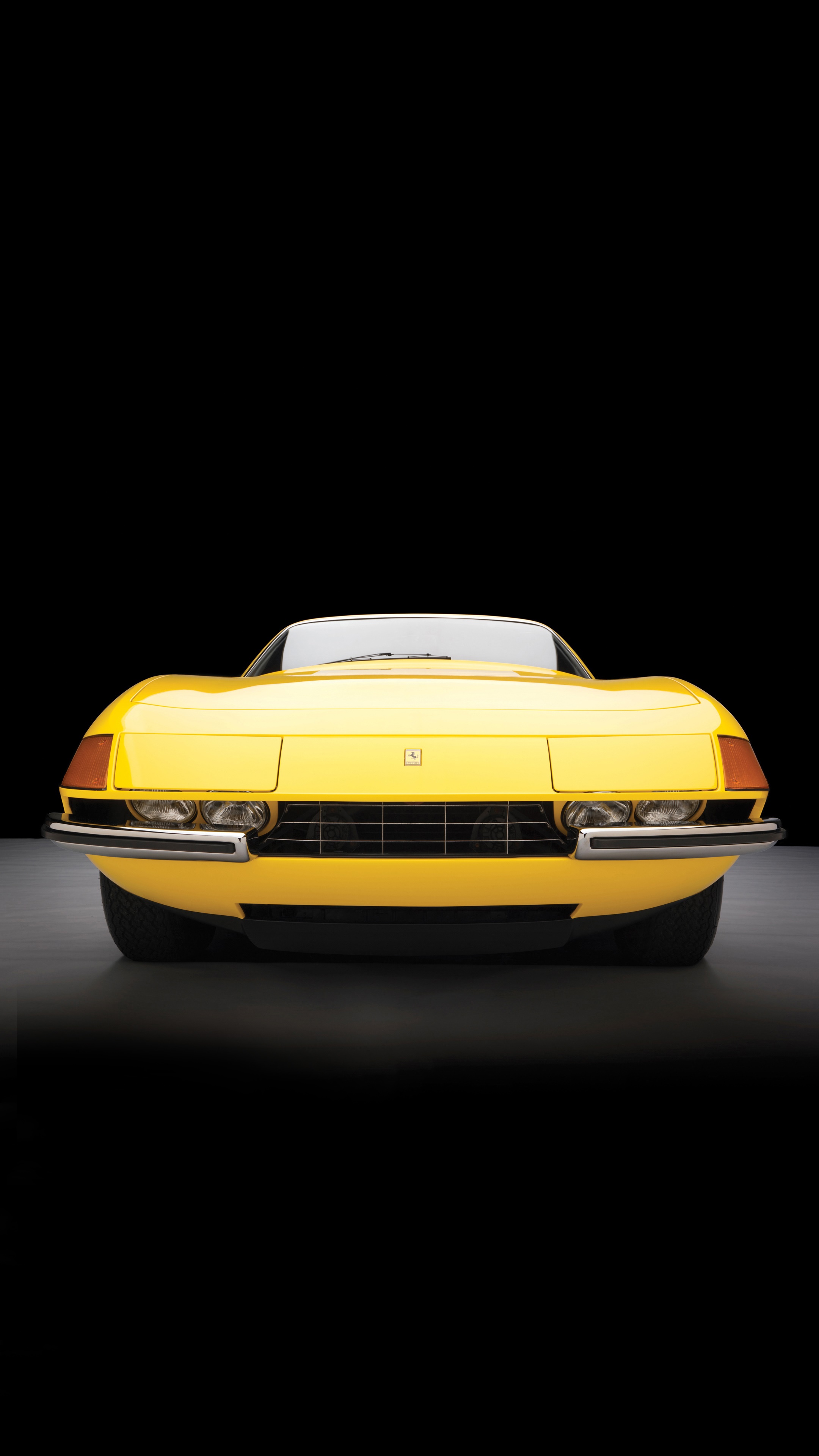 Yellow Ferrari 4K HD Phone Wallpaper